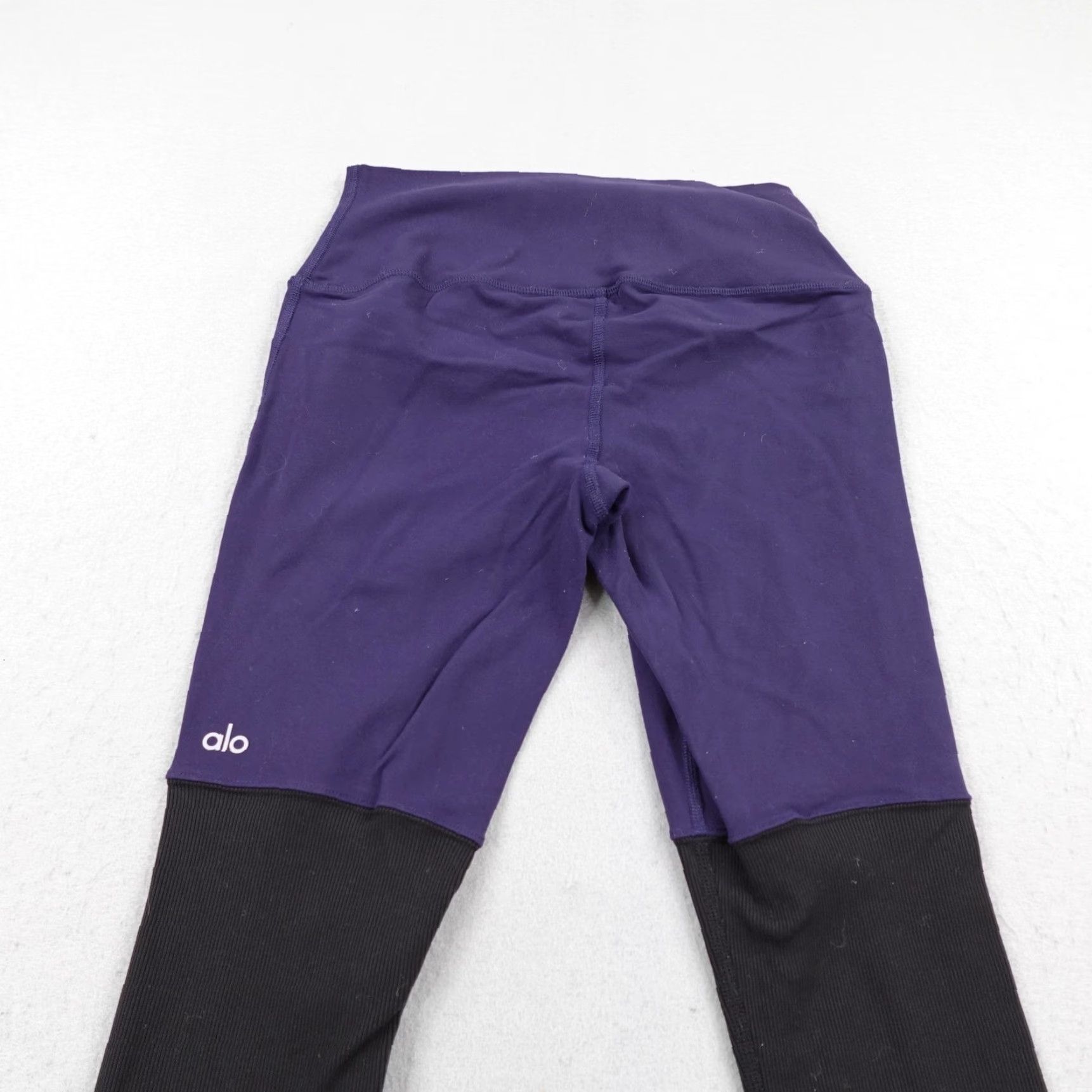 Alo Yoga Alo Yoga Leggings Womens Medium Blue Black Goddess Thermal Athletic Gym Size 32" / US 10 / IT 46 - 5 Thumbnail