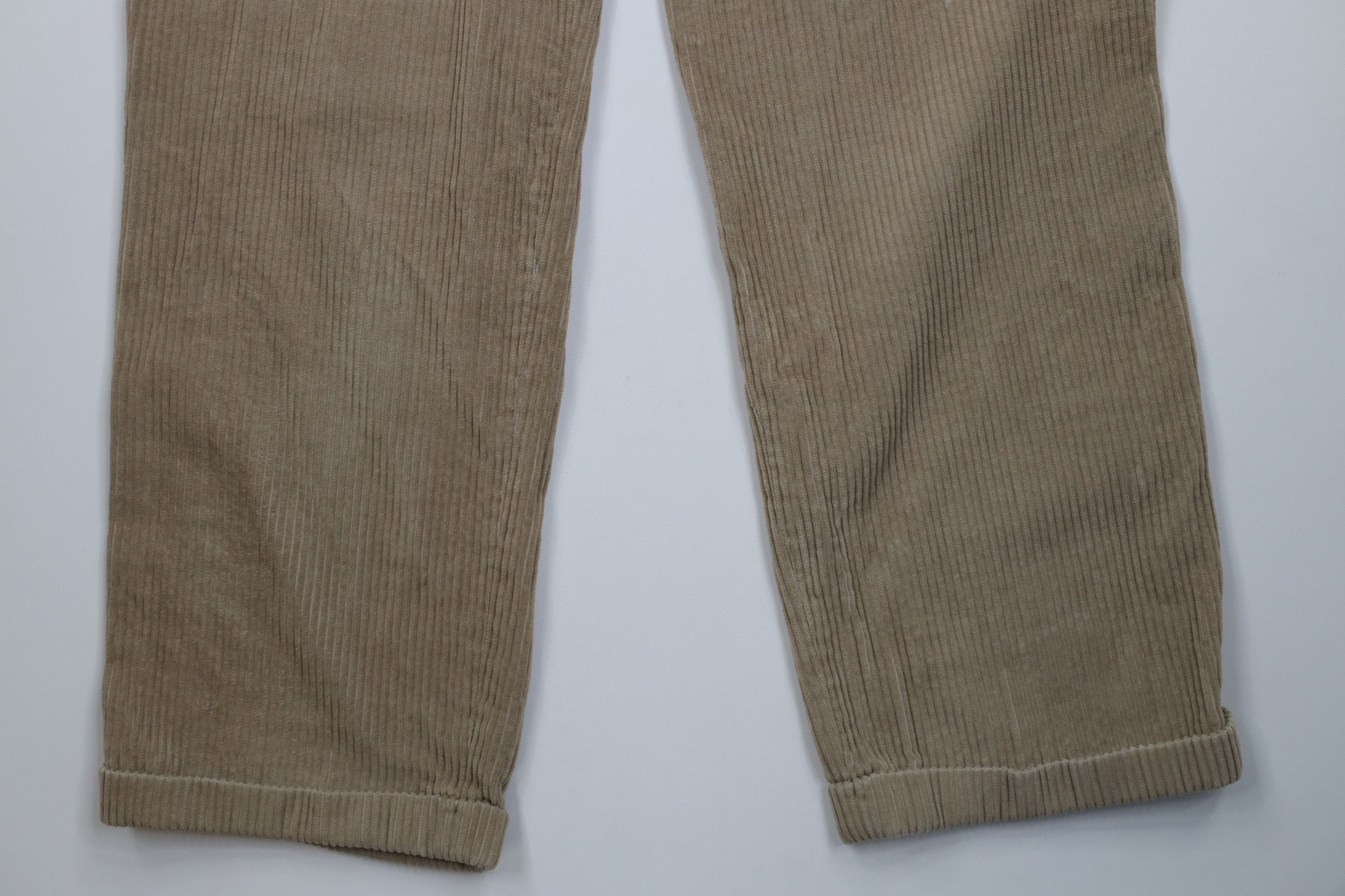 Lands' End Vintage 80s Lands End Wide Leg Corduroy Chino Pants USA Size US 34 / EU 50 - 16 Thumbnail