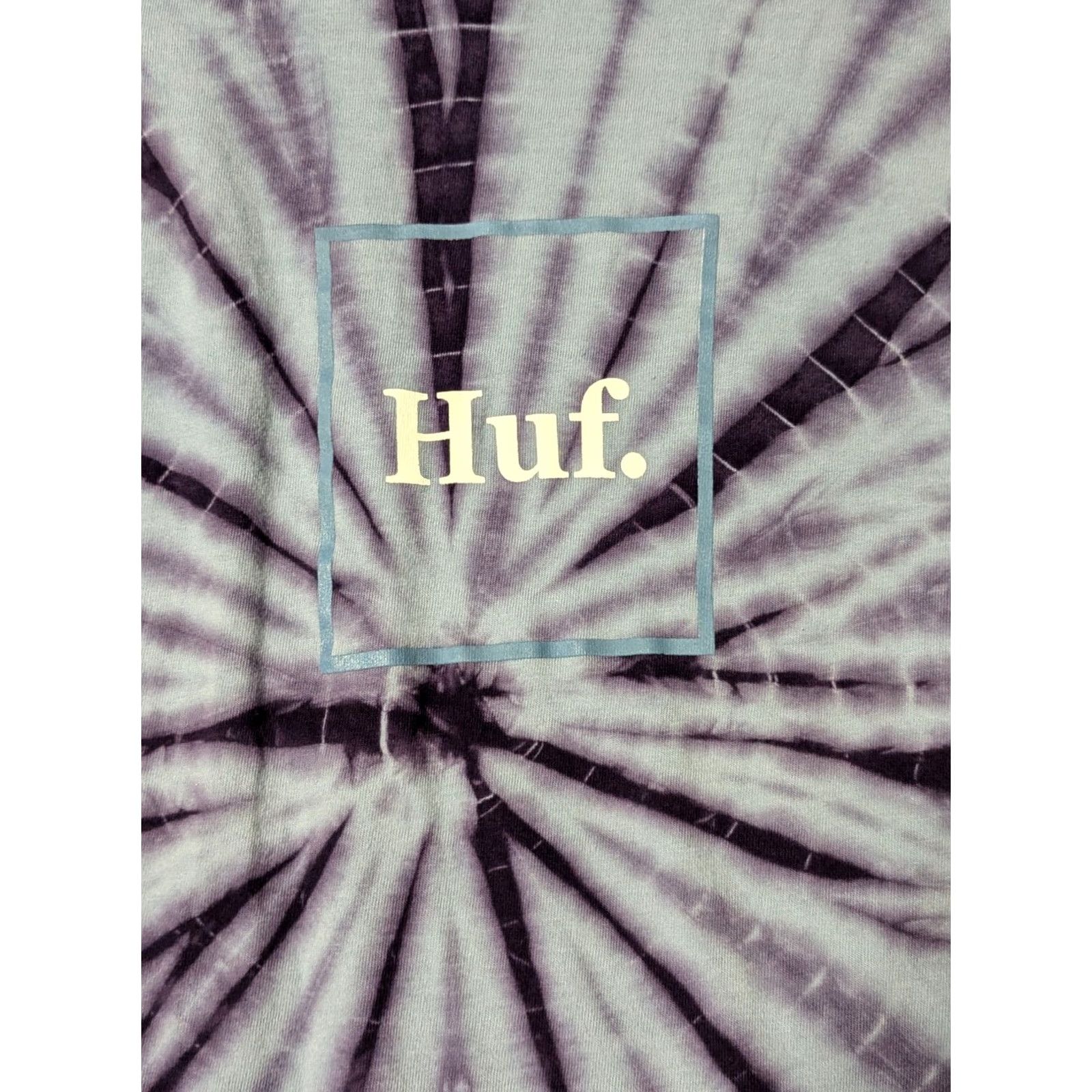 Huf HUF WORLDWIDE Men Small Blue Purple Tie Dye Cotton Long Sleeve T-Shirt Size US S / EU 44-46 / 1 - 5 Thumbnail