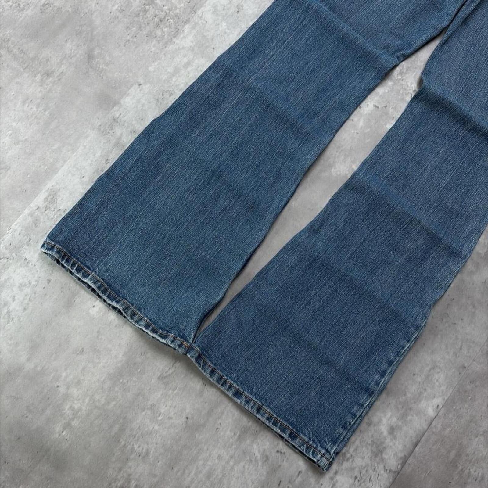 Aeropostale Y2K Blue Aeropostale Grunge Flared Denim Jeans Size 28" / US 6 / IT 42 - 4 Thumbnail