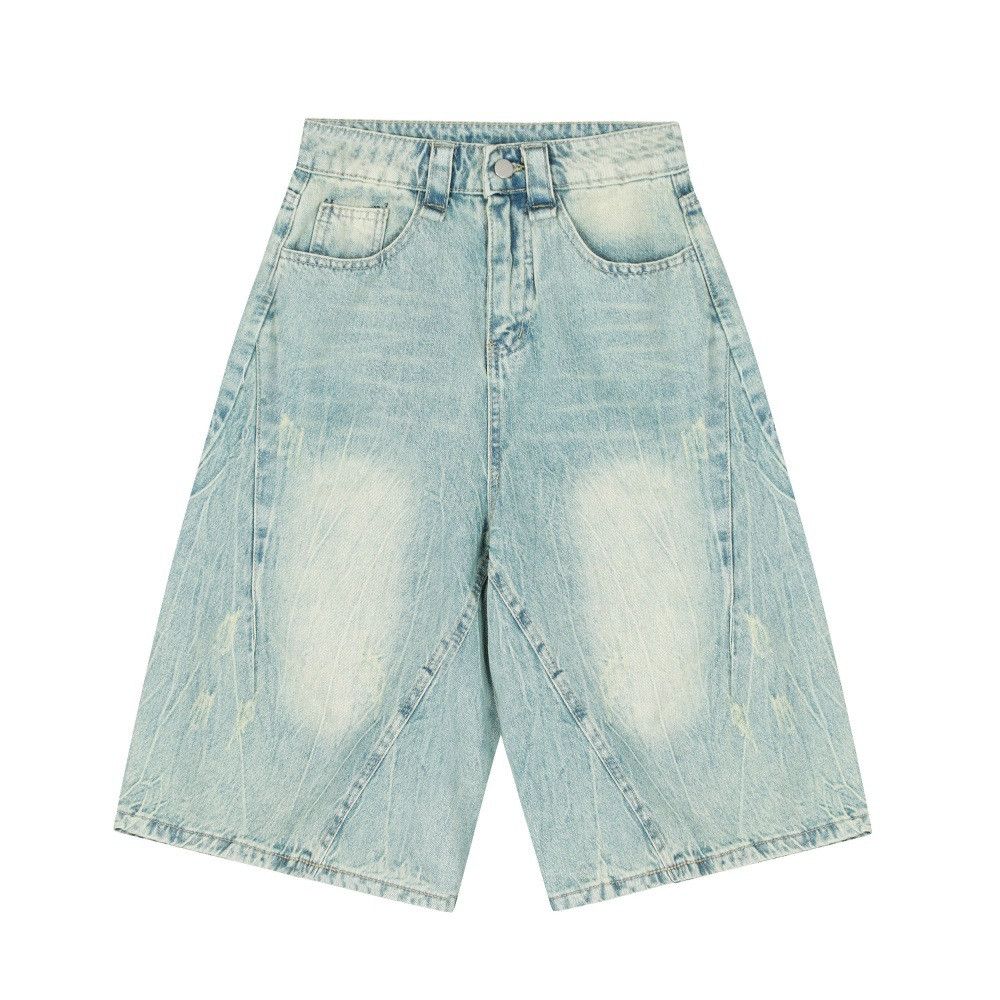 Other Punk retro distressed washed loose wide-leg denim shorts Size US 32 / EU 48 - 1 Thumbnail
