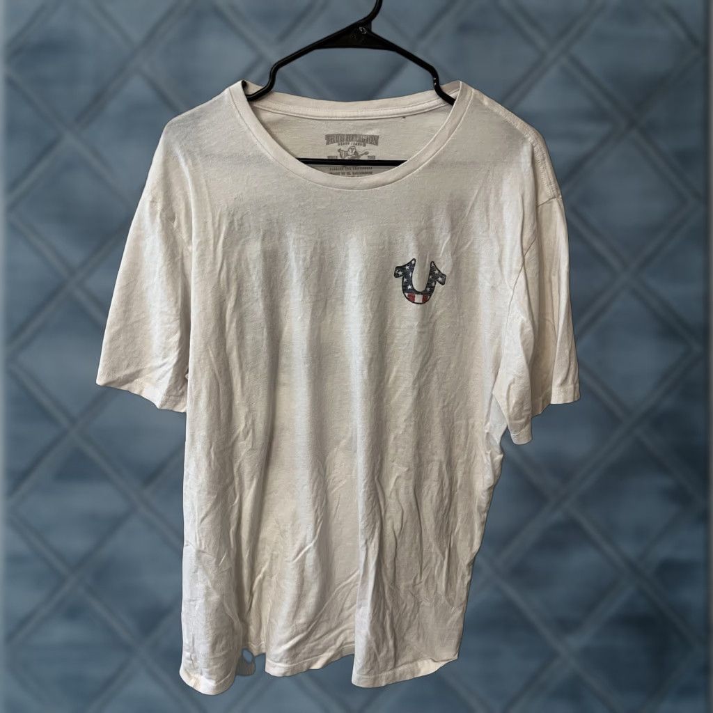 True Religion True Religion Shirt Mens XL White Graphic Tee Short Sleeve Crew Neck USA Size US XL / EU 56 / 4 - 1 Thumbnail