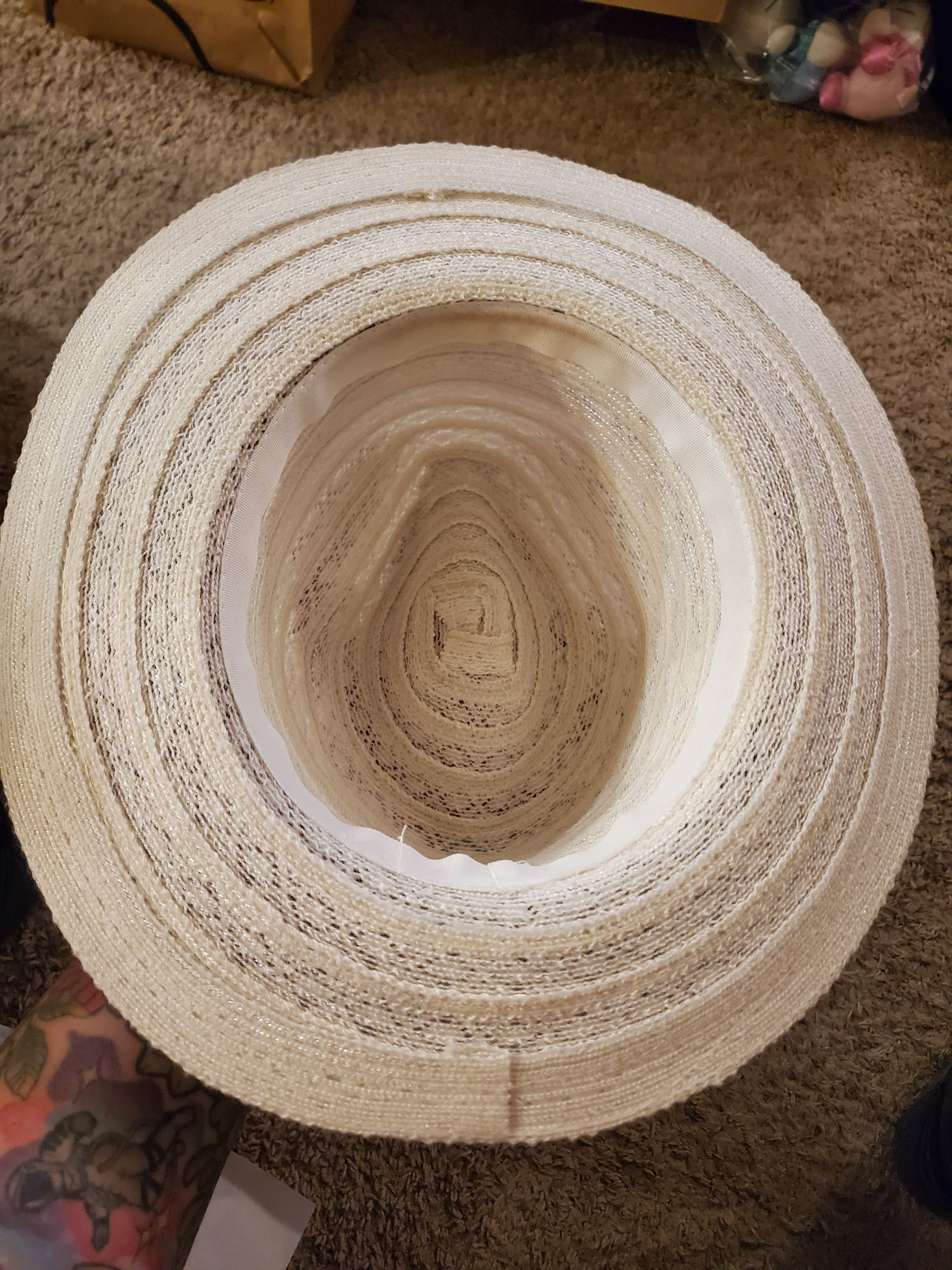 Other White lace boho brimmed sunhat w/ feather accent Size ONE SIZE - 3 Thumbnail