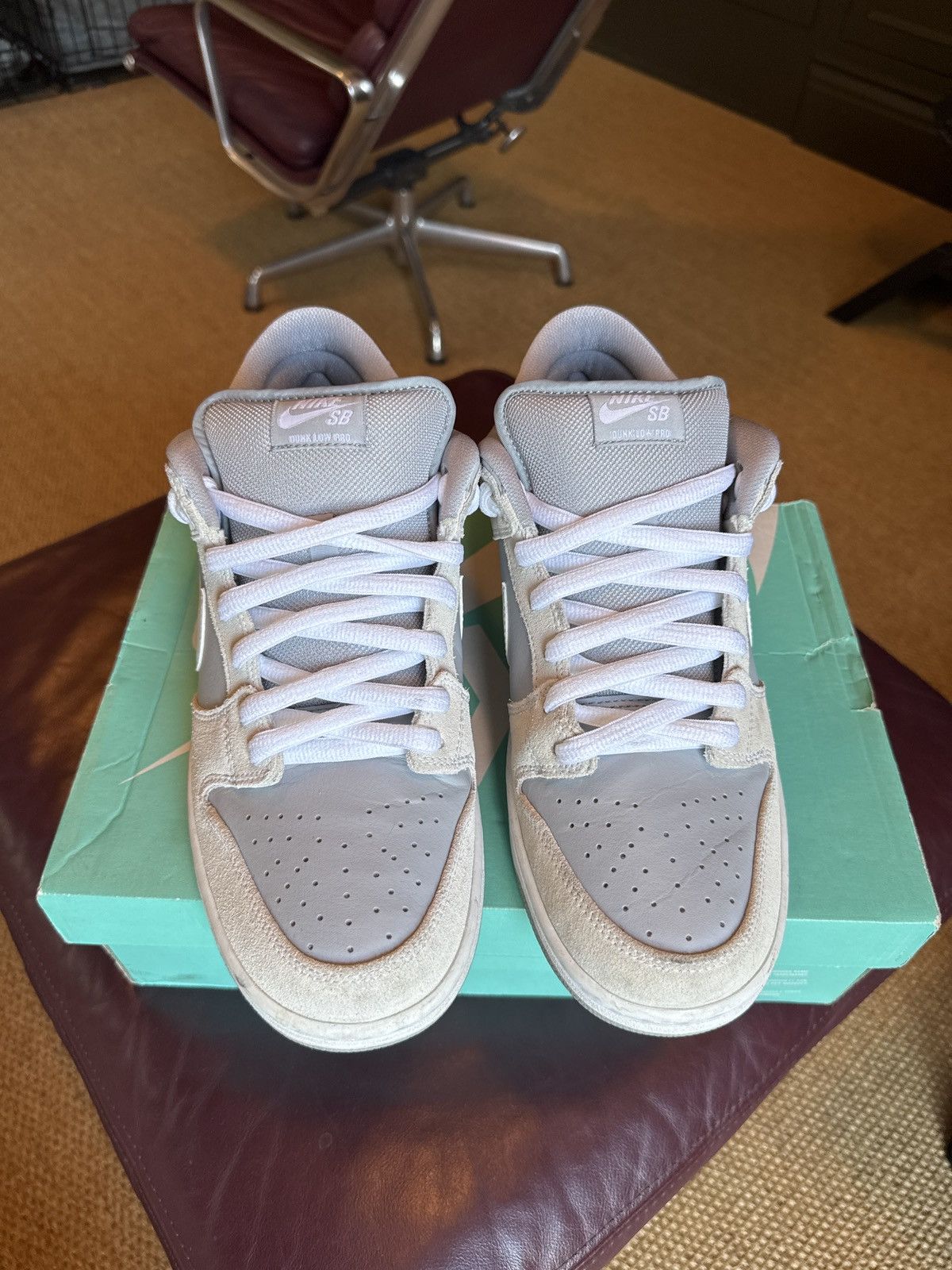 Nike Nike SB Dunk Low Wolf Grey Size 11 with Box Size US 11 / EU 44 - 3 Thumbnail