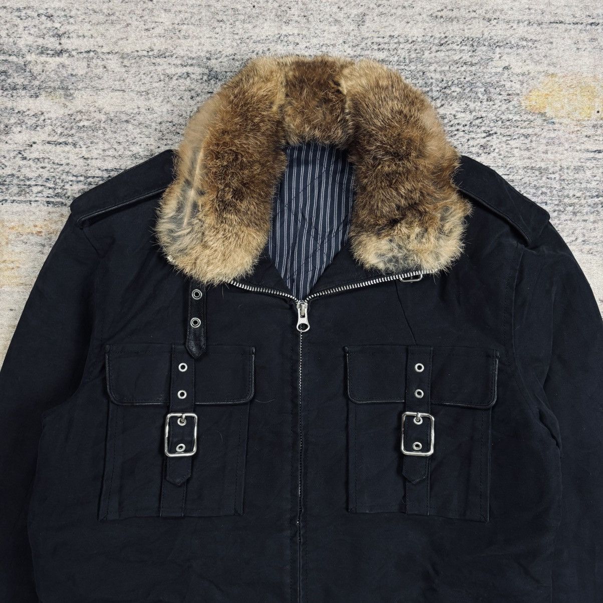 BUFFALO BOBS 2000s Abahouse - Vkei Style Fur Collar Jacke Size US M / EU 48-50 / 2 - 5 Thumbnail