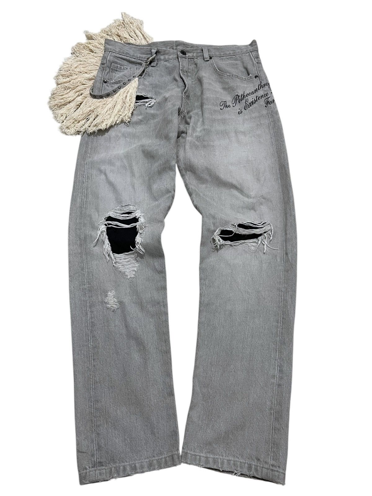If Six Was Nine RNA distressed japanese punk jeans Size US 31 - 1 Thumbnail