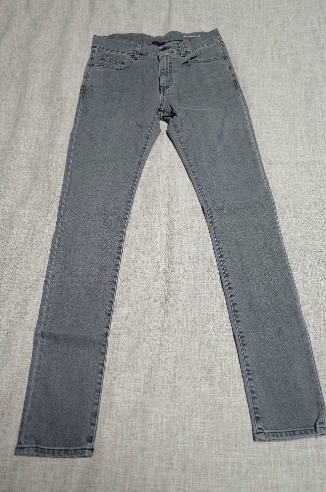 Saint Laurent Paris SLP 15AW Gray Washed Distressed D02 Jeans 30 Size US 30 / EU 46 - 1 Thumbnail