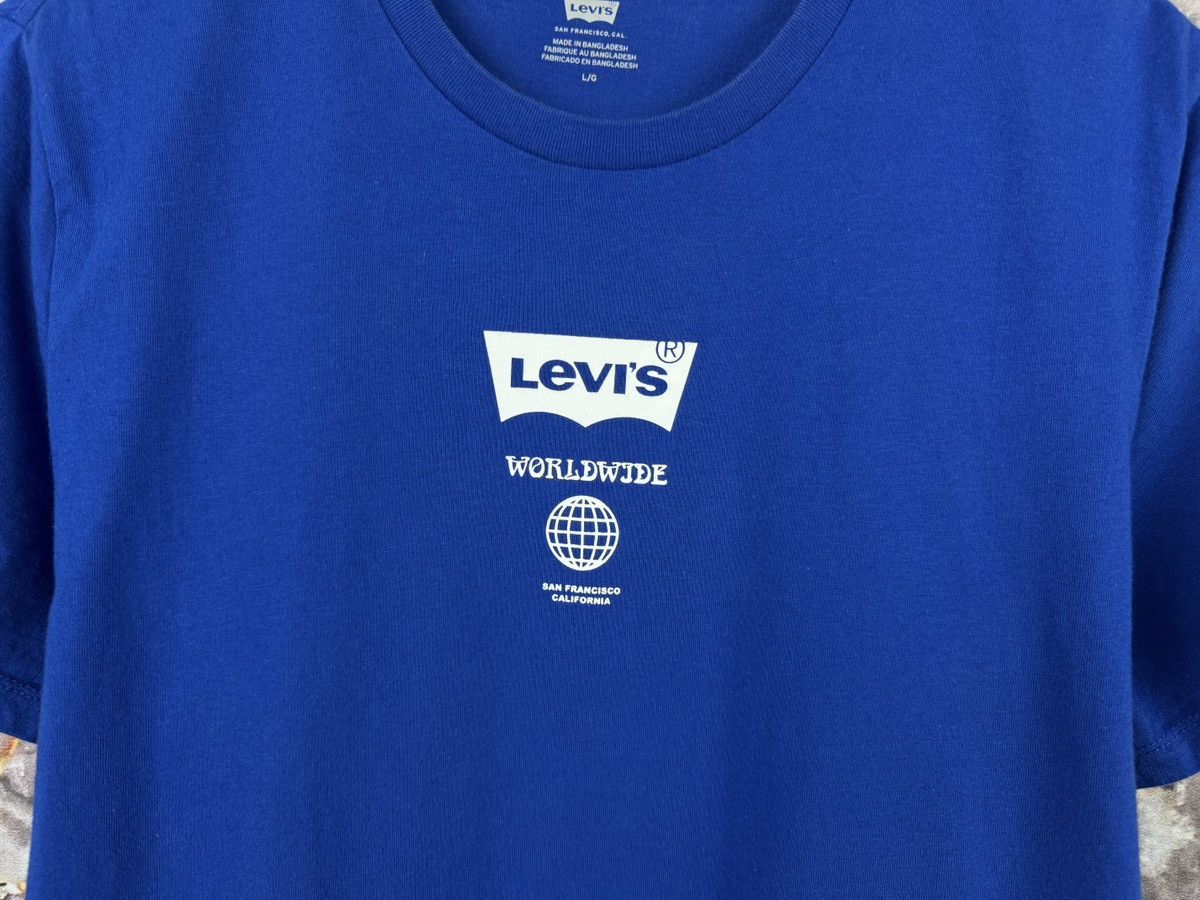 Levi's Men’s Levi’s Worldwide T-Shirt Blue Streetwear Size Large Size US L / EU 52-54 / 3 - 4 Thumbnail