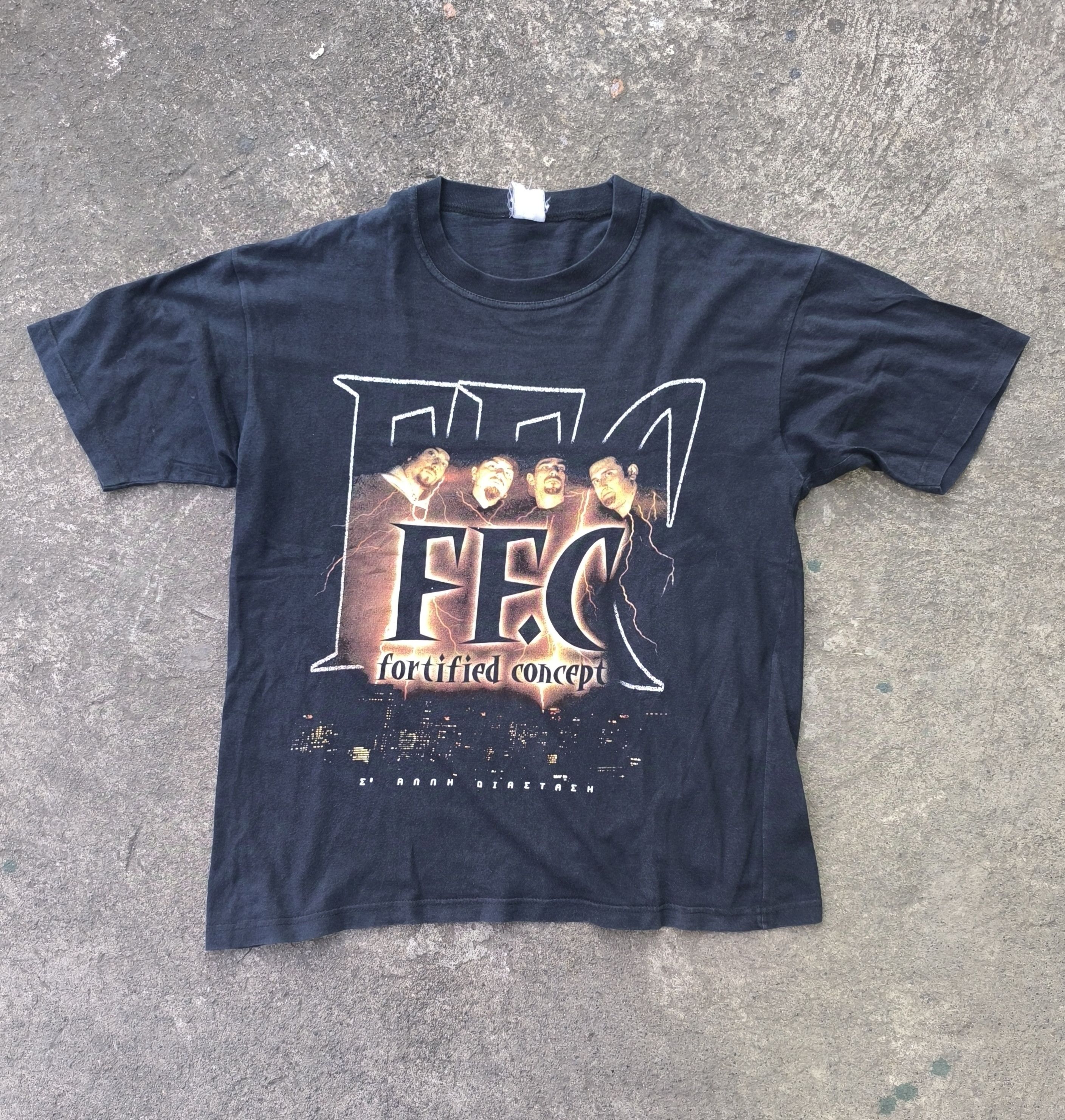 Rap Tees × Vintage Rare FF. C Fortified Concept S' Alli Diastasi Size US L / EU 52-54 / 3 - 1 Thumbnail