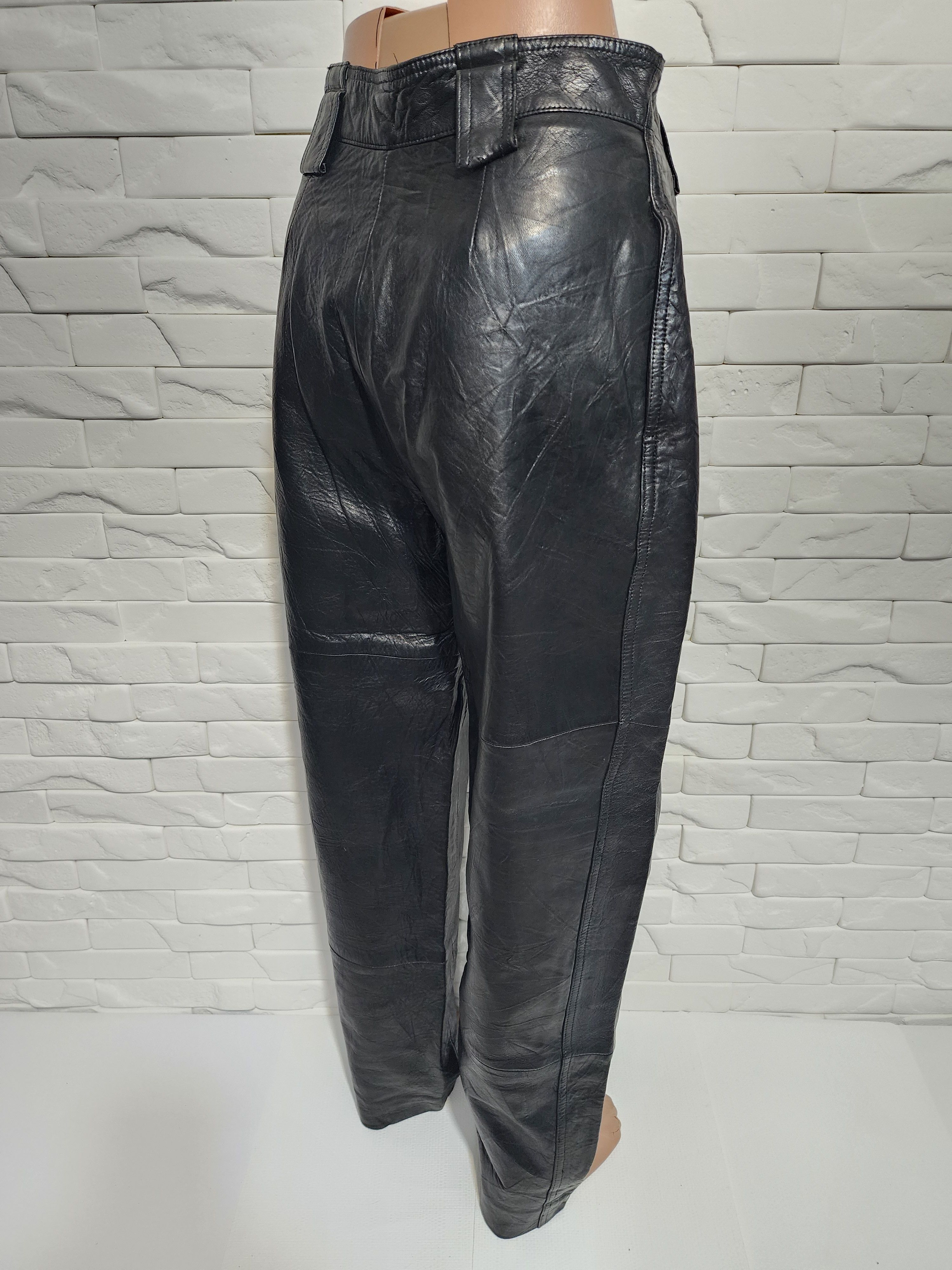 Other Black leather women's pants. Size 29" - 5 Thumbnail
