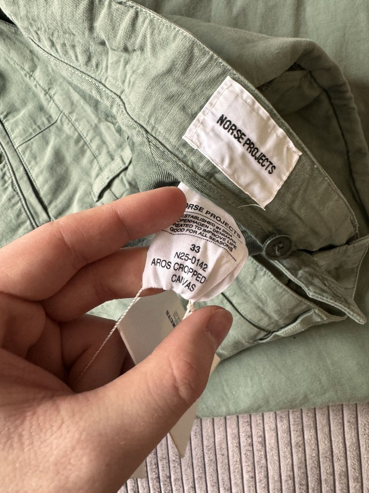 Norse Projects Norse Projects Aros Cropped 33 Cotton Linen Pants DS Size US 33 - 6 Thumbnail