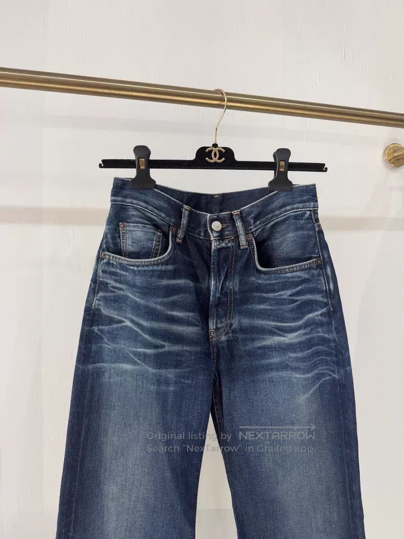 Acne Studios Acne Studios 2021 Washed Water Ripple Cat Eye Straight Jea Size 40" / US 18 - 2 Thumbnail