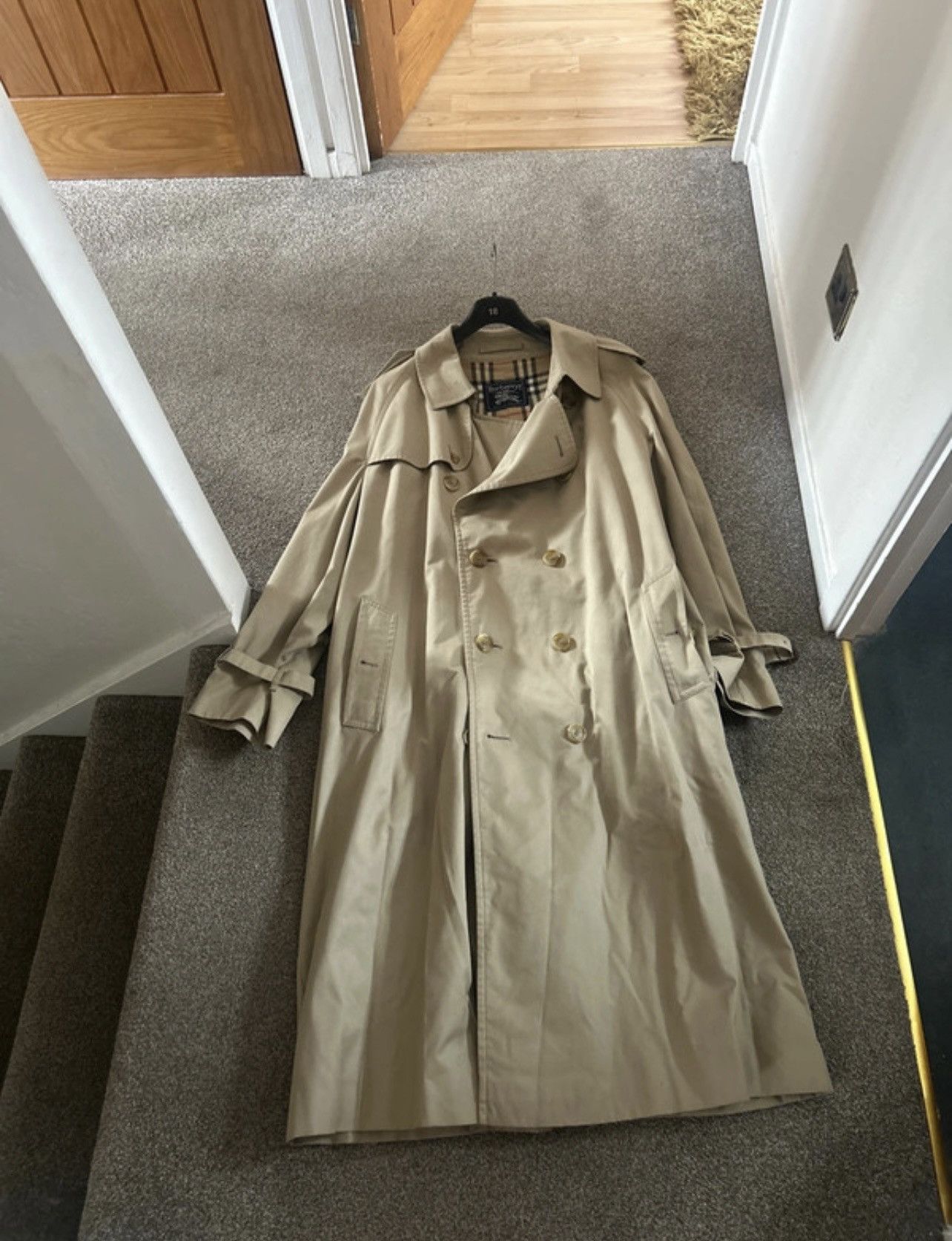 Burberry Burberry Trench coat check lined trench coat Size US XXL / EU 58 / 5 - 17 Thumbnail