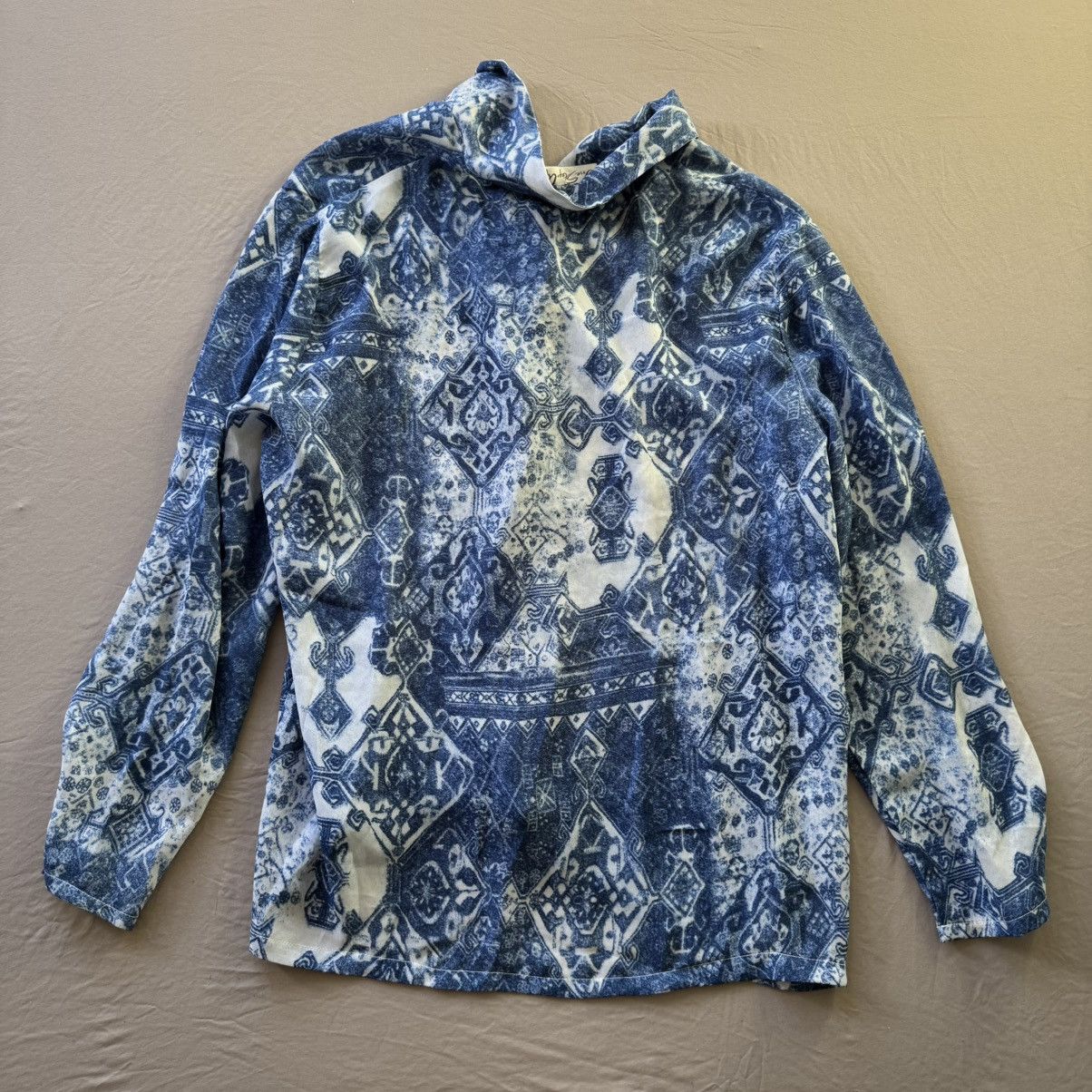 Other Vintage One Step Up Artisan Printed Resort Collar Shirt Size XL / US 12-14 / IT 48-50 - 3 Thumbnail