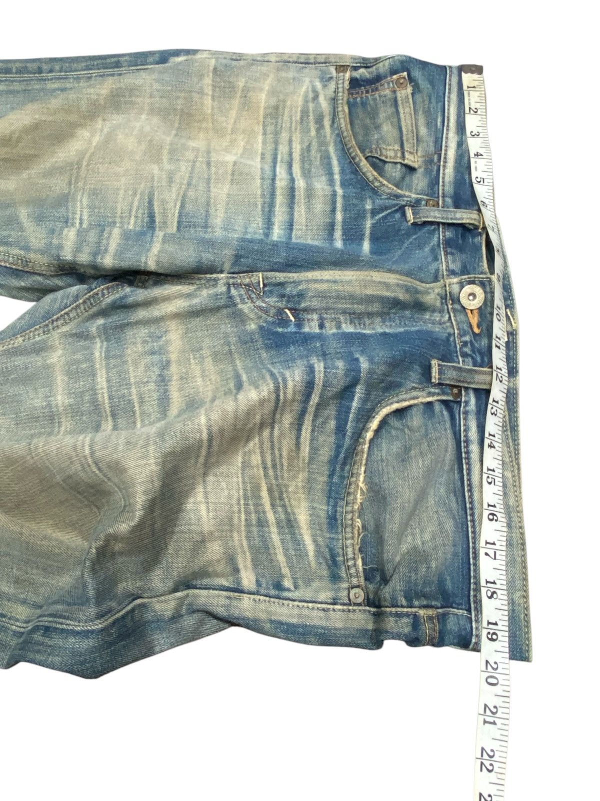Edwin Vintage EDWIN Distressed Blue Jeans Size US 39 - 24 Thumbnail