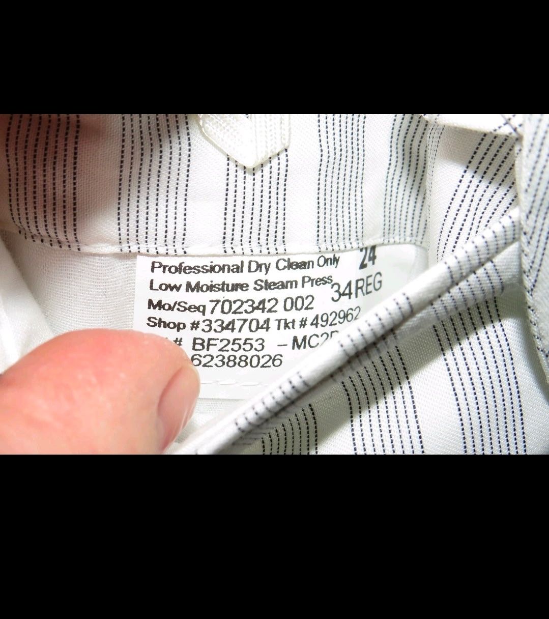 Brooks Brothers Black Fleece Charcoal Striped Suit BB00 NWT Size 34R - 13 Thumbnail