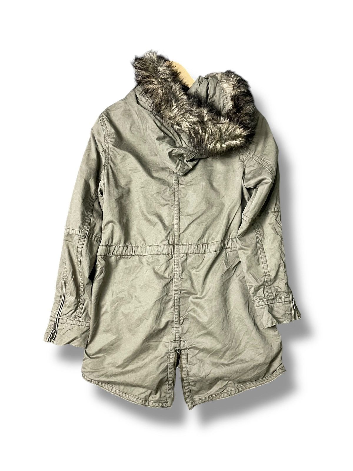 Japanese Brand × Vintage Japanese Brand Military Fur Hooded Jacket (70) Size US XXS / EU 40 - 7 Thumbnail