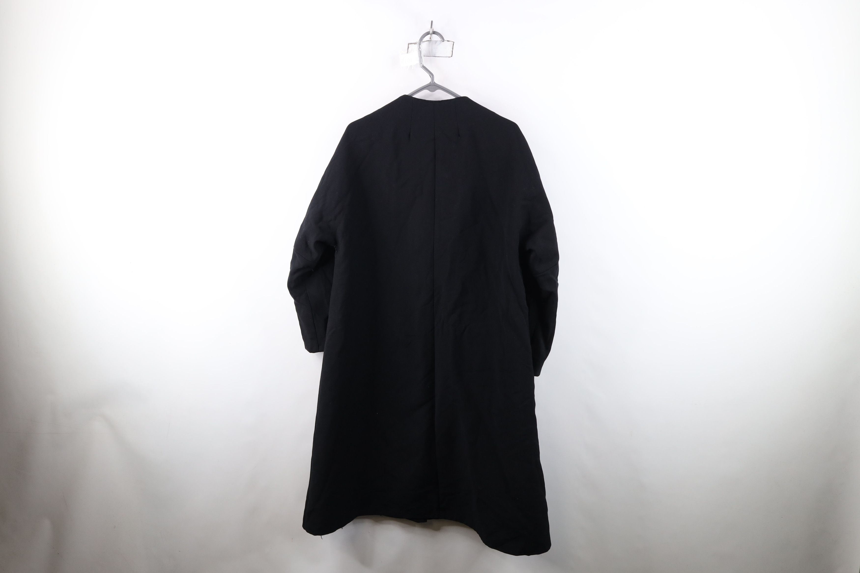 Vintage Vintage 50s Rockabilly Gabardine Wool Coat Jacket Black USA Size L / US 10 / IT 46 - 13 Thumbnail