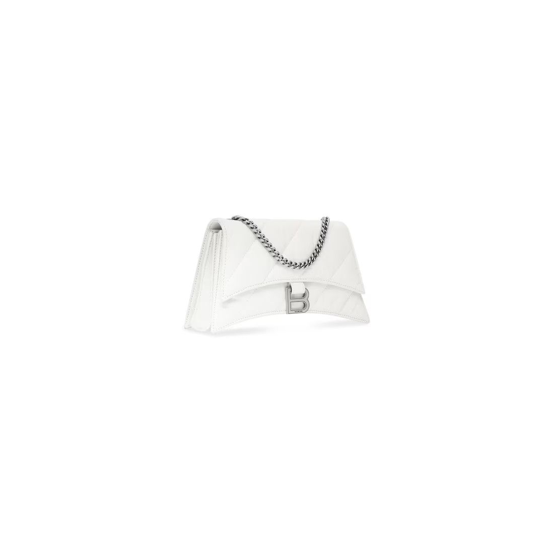 Balenciaga o1srvl11e0525 Size: OS / Crush XS Chain Bag Quilted White Size ONE SIZE - 2 Thumbnail