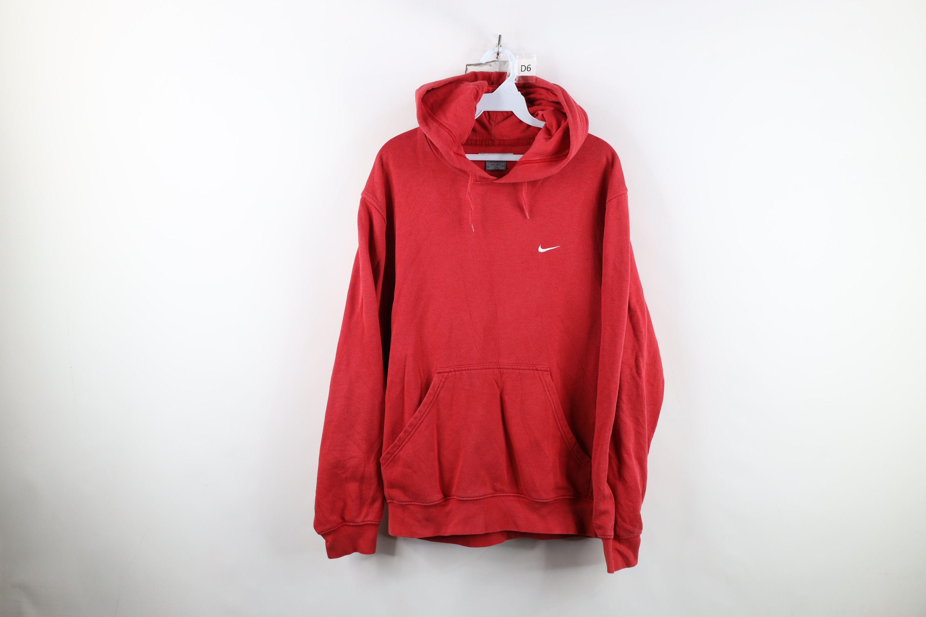 Nike Vintage Y2K Nike Scott Mini Swoosh Hoodie Sweatshirt Red Size US M / EU 48-50 / 2 - 1 Thumbnail