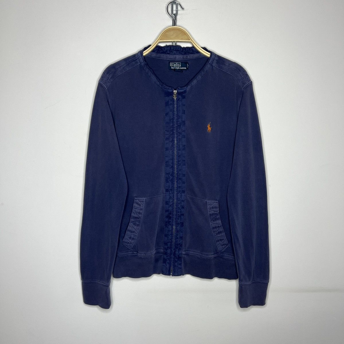 Polo Ralph Lauren × Ralph Lauren Vintage Polo Ralph Lauren Navy Zip Sweatshirt Pony Logo Size US M / EU 48-50 / 2 - 1 Thumbnail