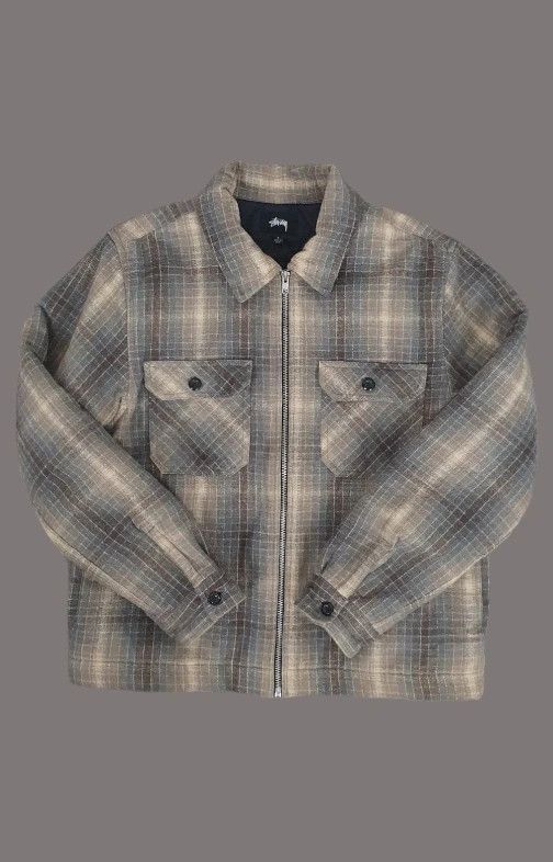 Stussy Stussy Madras Patchwork Zip Jacket Plaid 115586 | Grailed