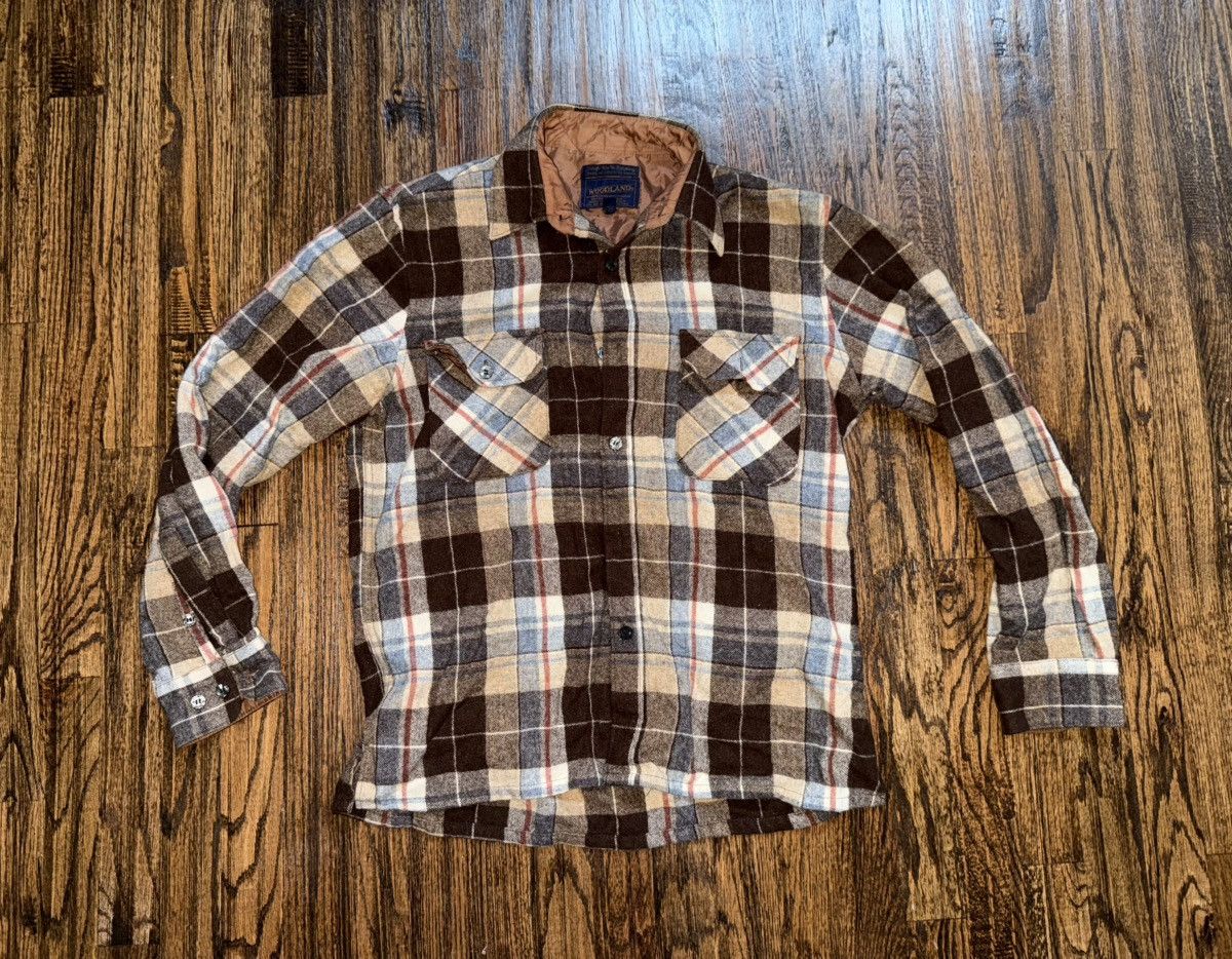Pendleton Vintage Korea Woodland Flannel Shirt Sz Medium Brown Plaid Size US M / EU 48-50 / 2 - 1 Thumbnail