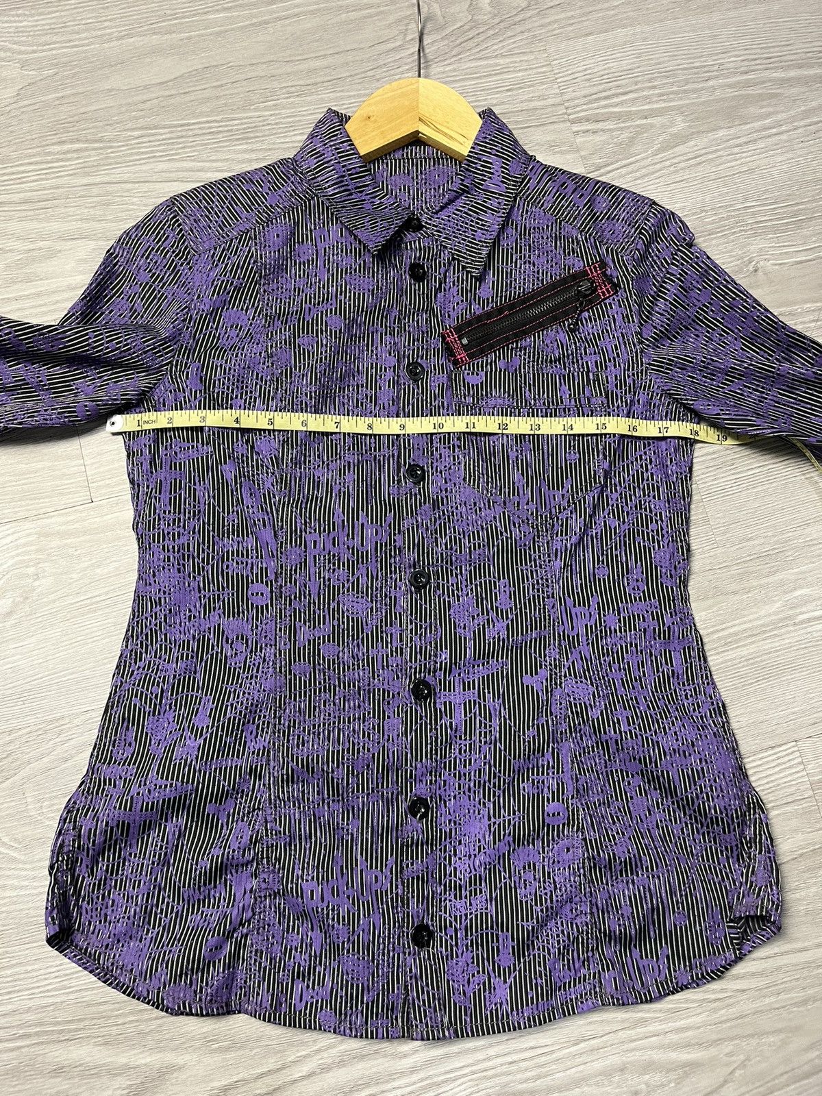 If Six Was Nine × Japanese Brand × Le Grande Bleu (L.G.B.) Rare Gothic Punk Skull algonquins All Over Print Shirt Size US M / EU 48-50 / 2 - 11 Thumbnail