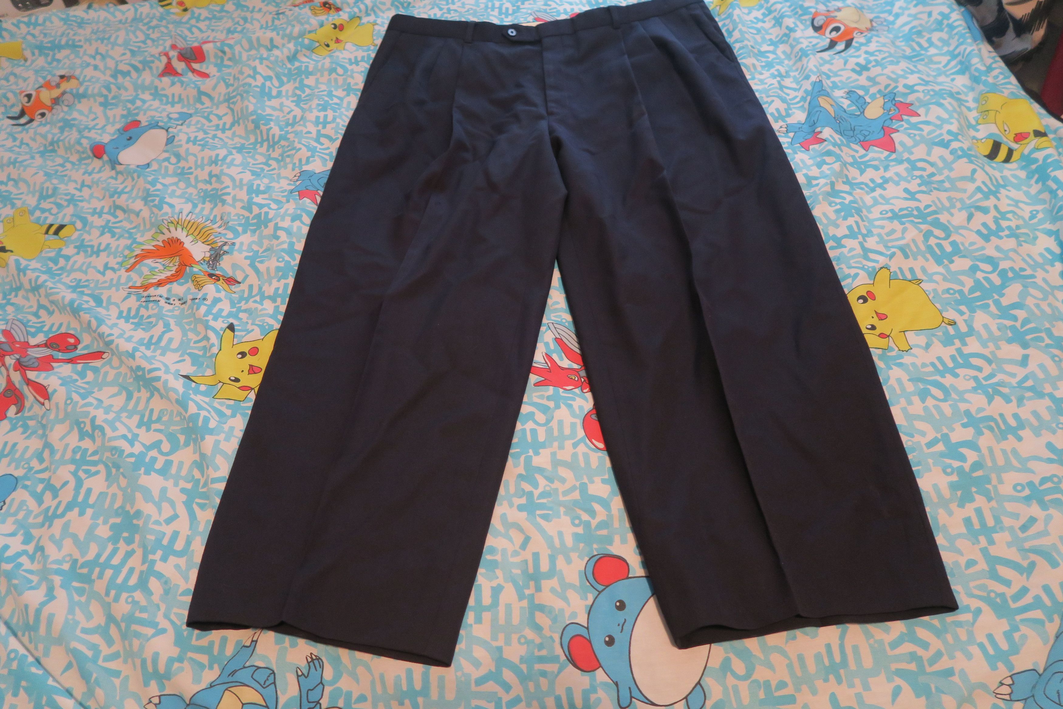 Givenchy × Vintage VTG Monsieur Givenchy Pleated Trousers Pants42x27 Size 42R - 1 Thumbnail