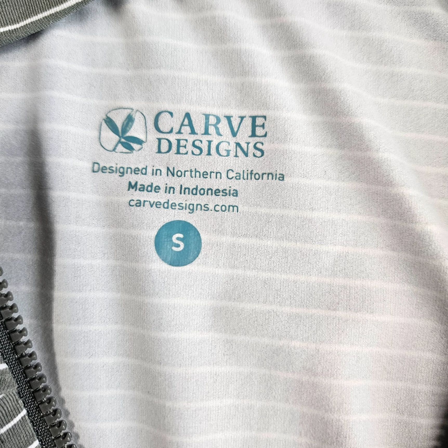 Vintage Carve Designs Womens Full Zip Jacket Sz Small Striped Long Sleeve Activewear Jacket Size S / US 4 / IT 40 - 7 Thumbnail