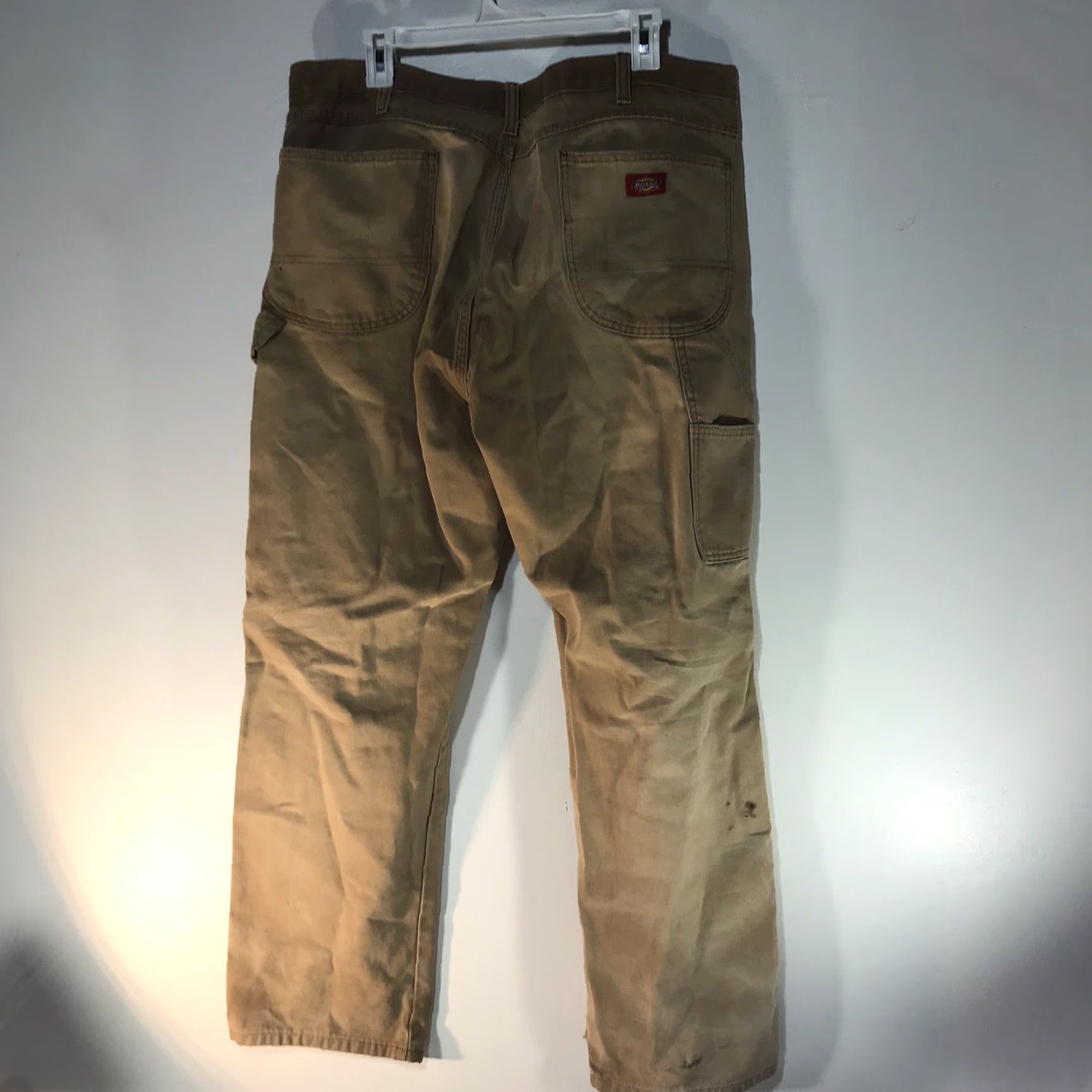 Dickies Dickies Carpenter Work Pants Men’s 38x32 Brown Canvas Straight Leg Casual Workwear Size US 38 / EU 54 - 5 Thumbnail