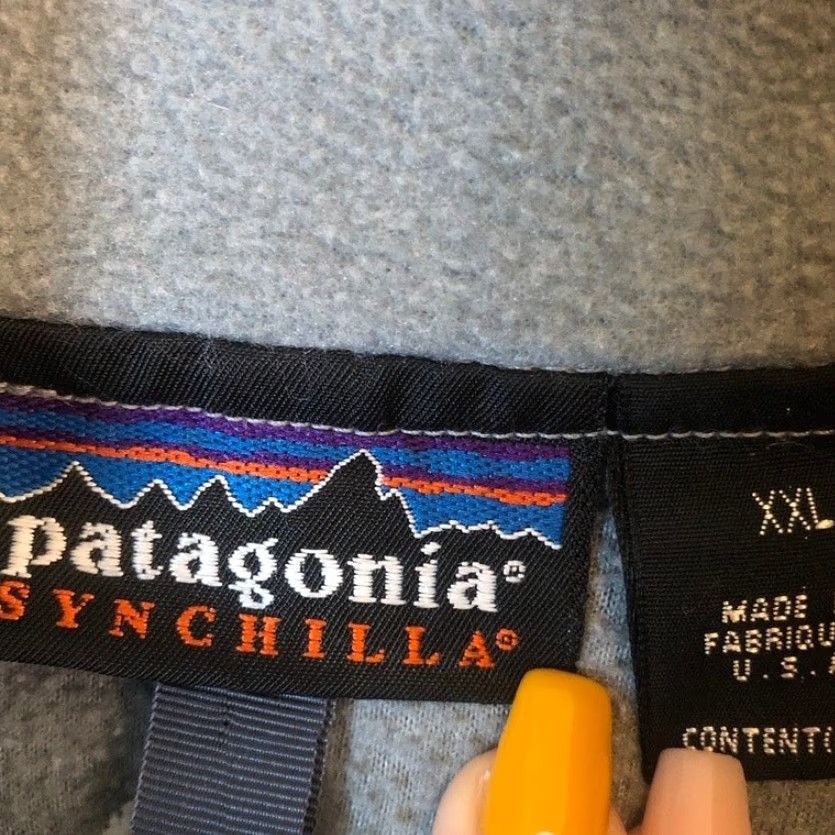 Patagonia VINTAGE Patagonia Jacket Gray Ptarmigan USA Fleece Pullover Full Zip 2XL Mens Size US XXL / EU 58 / 5 - 5 Thumbnail