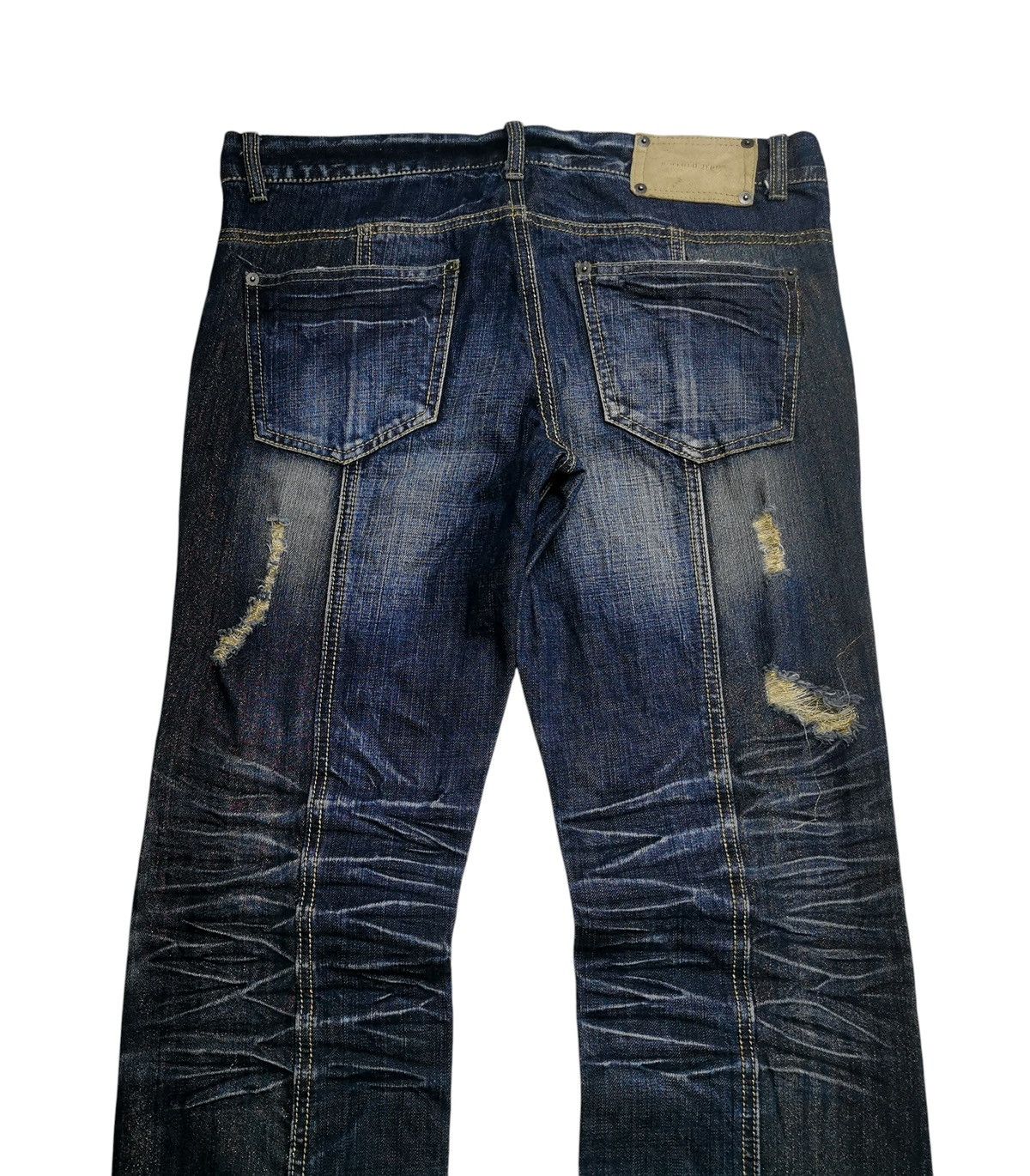 20471120 Slim Flare Jeans Buffalo Jeans Distress Denim Boot Cut Size US 33 - 6 Thumbnail