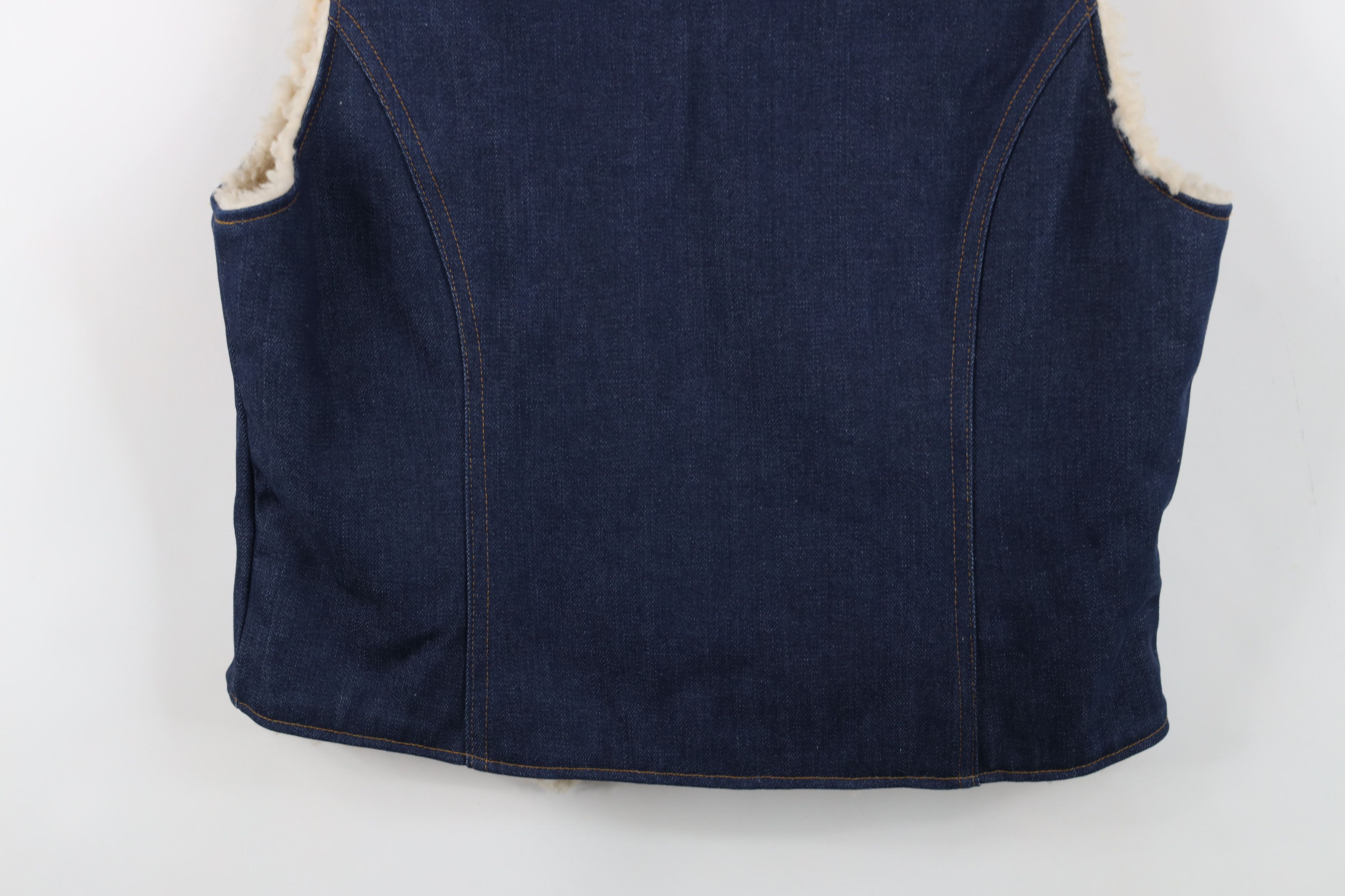 Vintage Deadstock Vintage 70s Streetwear Lined Denim Vest Jacket USA Size US M / EU 48-50 / 2 - 10 Thumbnail