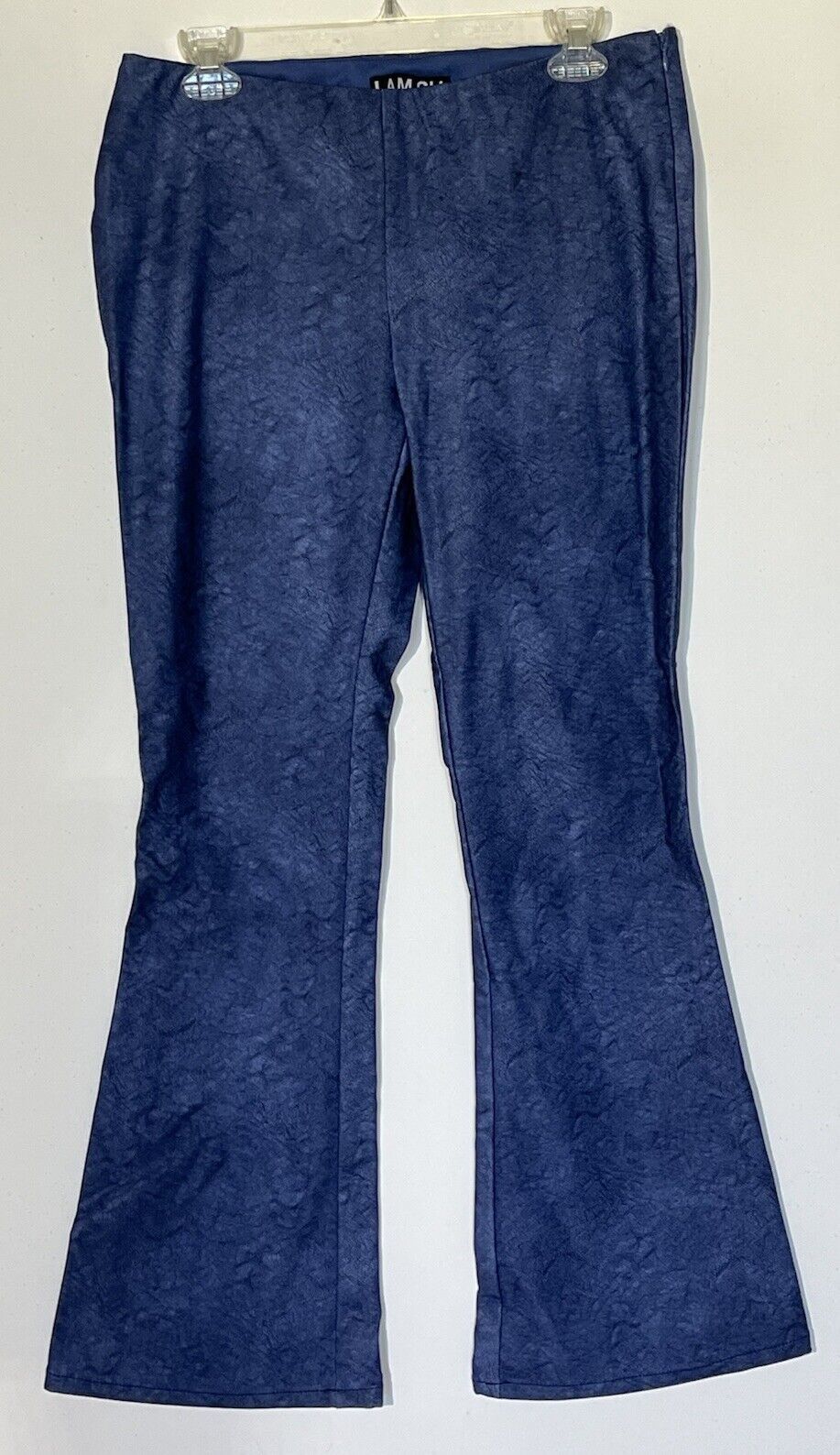 I.AM.GIA L.AM.GIA Washed Faux Vegan Leather Stretch Flared Leg Pants Size 31" - 1 Thumbnail