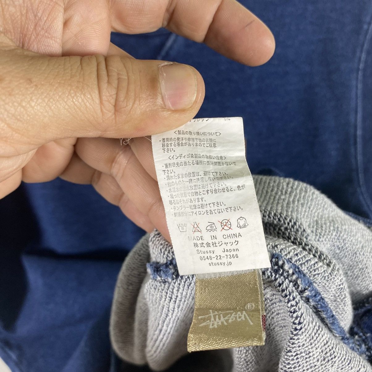 Stussy Stussy Short Sleeve Sweatshirt M Size Indigo Colour Size US M / EU 48-50 / 2 - 8 Thumbnail