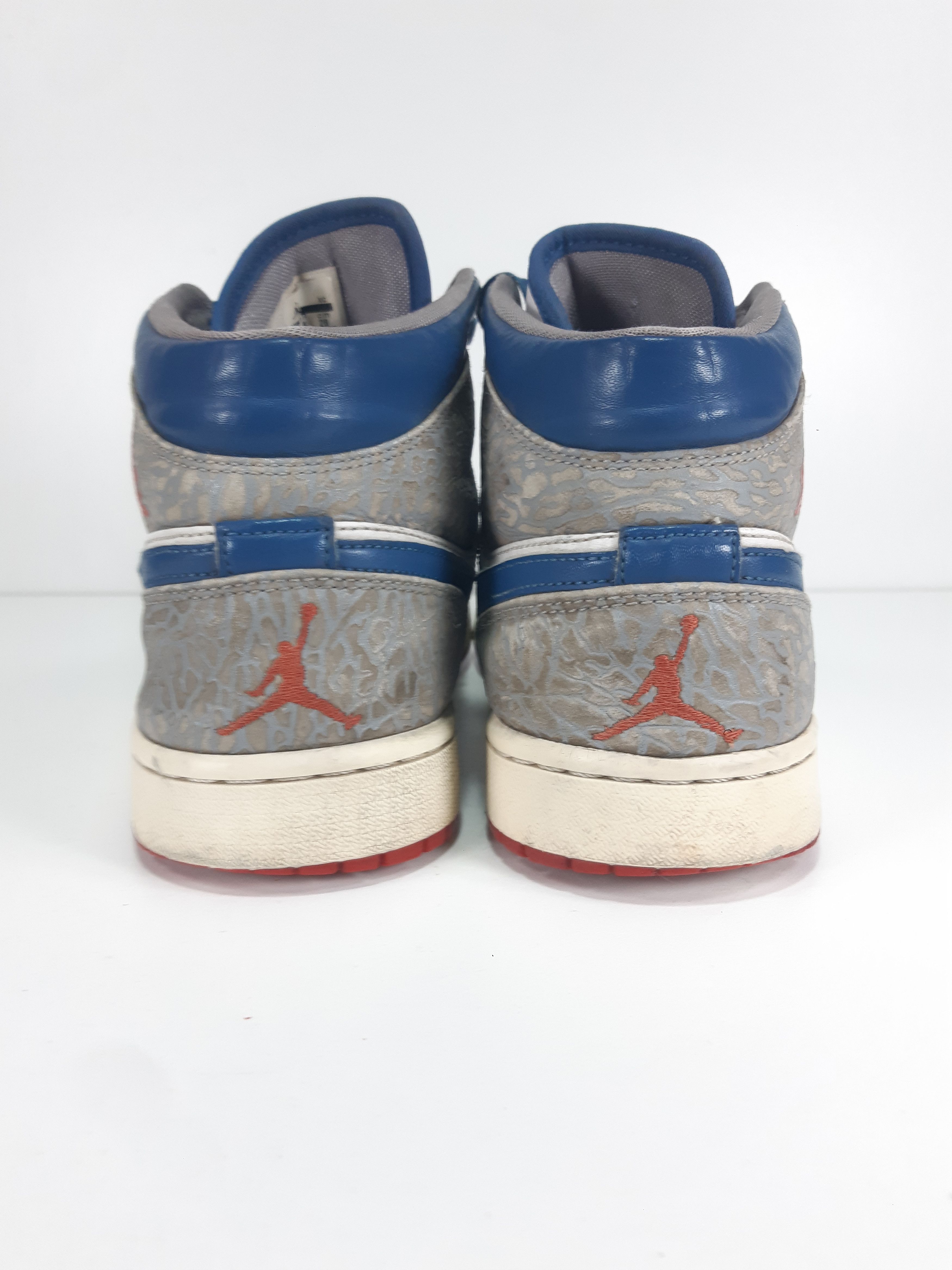 Nike NIKE Air Jordan 1 Mid True Blue 554724-107 size us10/eu44 Size US 10 / EU 43 - 6 Thumbnail