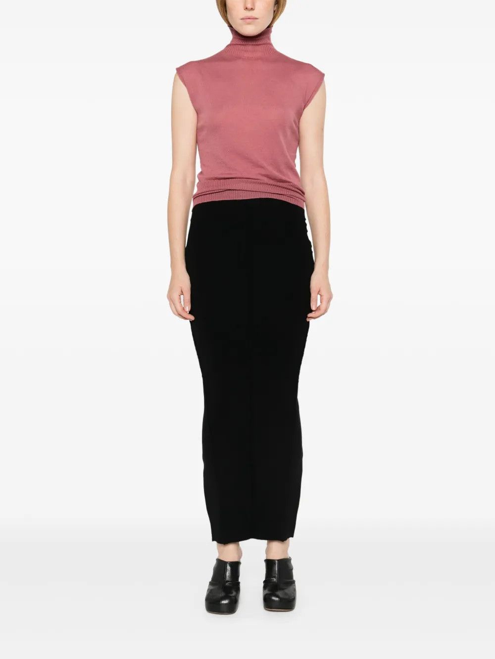 Rick Owens o1y0126 Maxi Skirt in Black Size 27" / US 4 / IT 40 - 5 Thumbnail