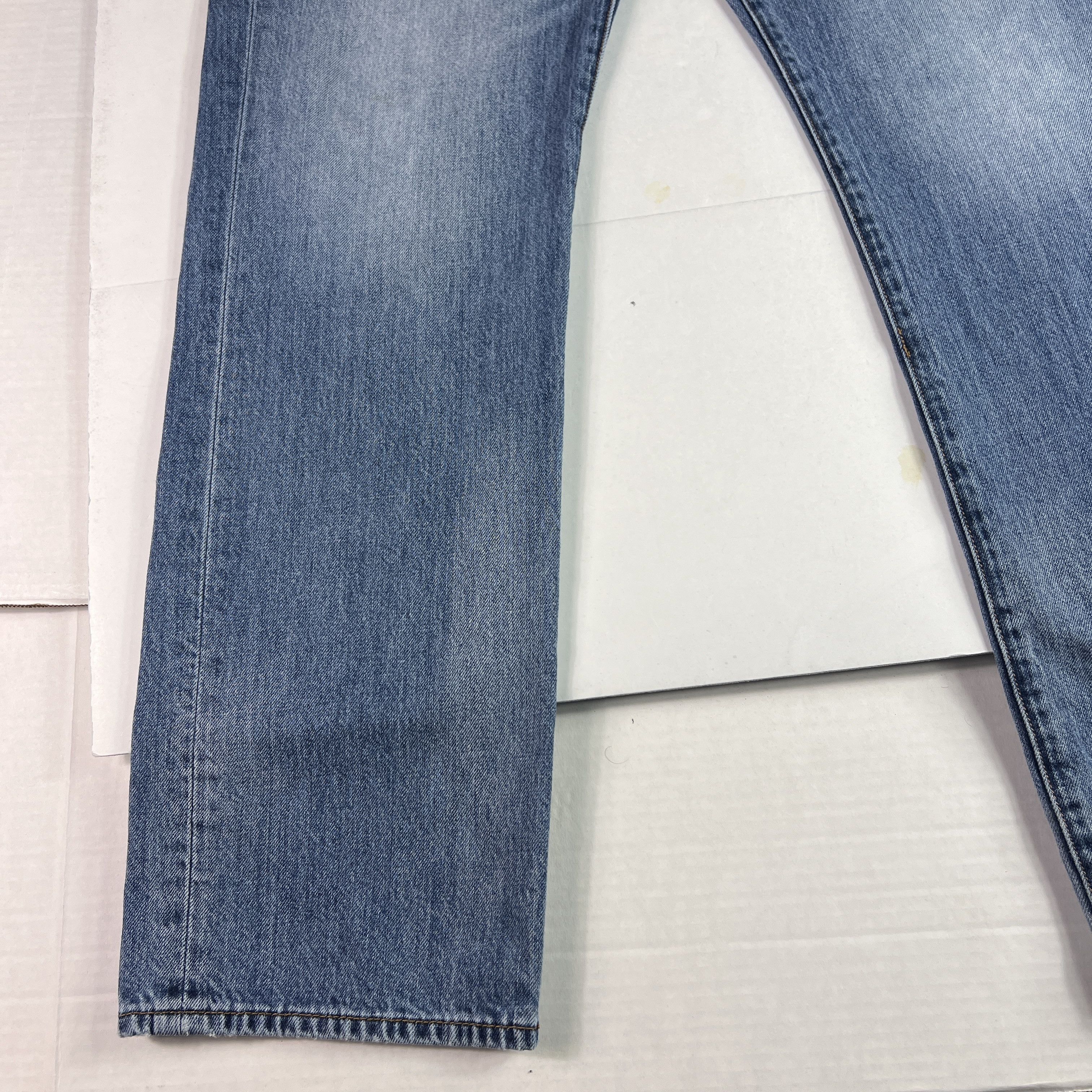 Lucky Brand Lucky Brand Jean 121 Heritage Slim Straight Blue Faded Denim Size US 34 / EU 50 - 6 Thumbnail