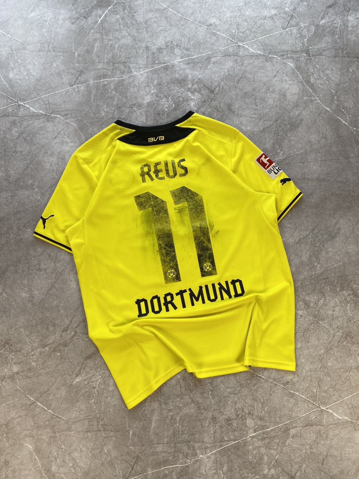 Puma × Vintage Marco Reus BVB Dortmund 2013/2014 Home Soccer Jersey Size US L / EU 52-54 / 3 - 3 Thumbnail