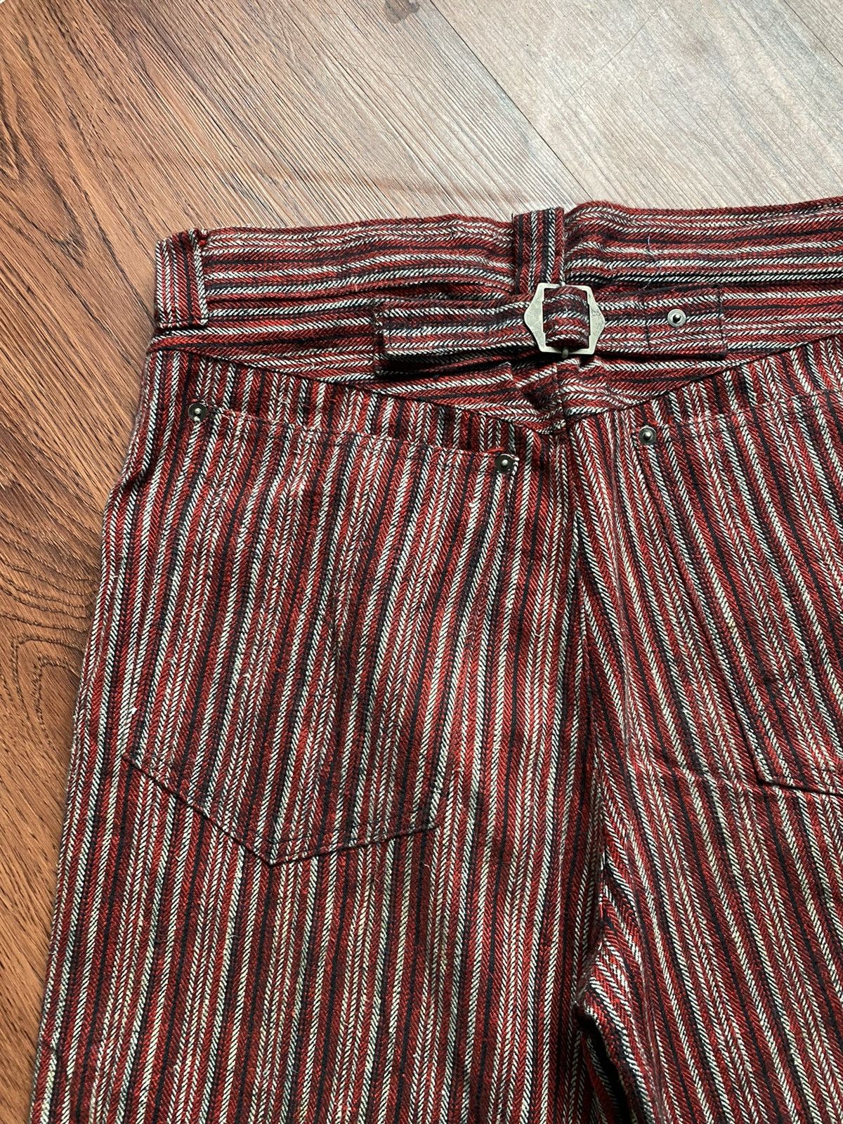 If Six Was Nine × Japanese Brand Hot Legs Stripe Pants Size US 33 - 11 Thumbnail