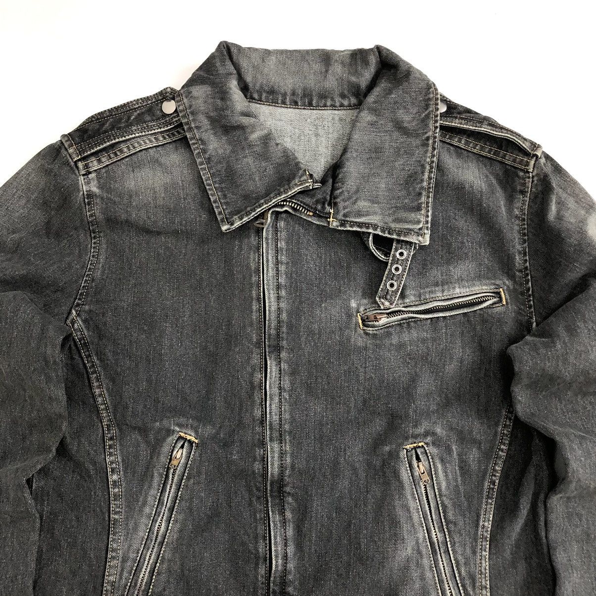 If Six Was Nine Vintage Japanese Brand Black Wash Biker Jacket Jeans Size US M / EU 48-50 / 2 - 2 Thumbnail