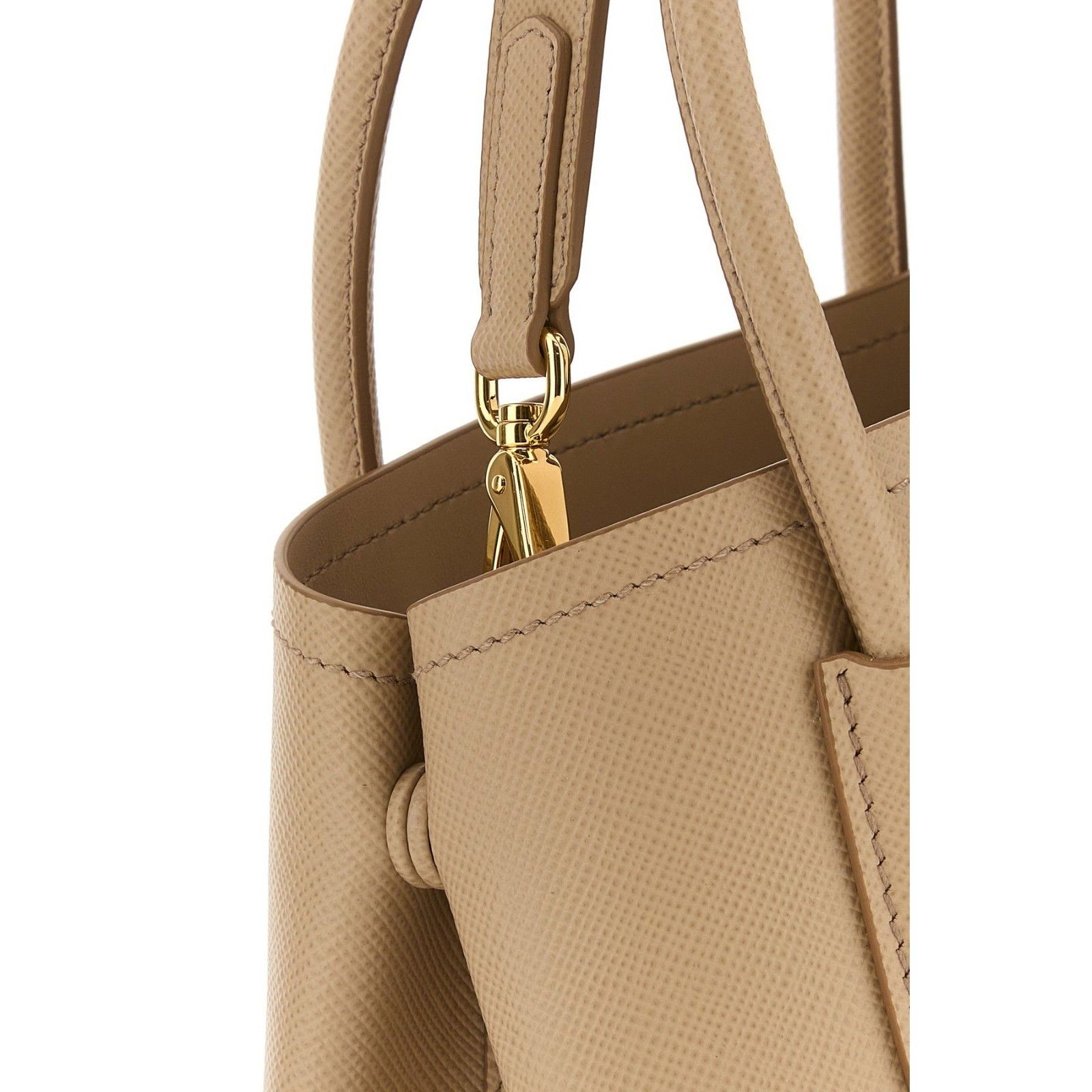 Prada PRADA Small Double Saffiano Sand Beige Top Handle Bag New & Size ONE SIZE - 4 Thumbnail