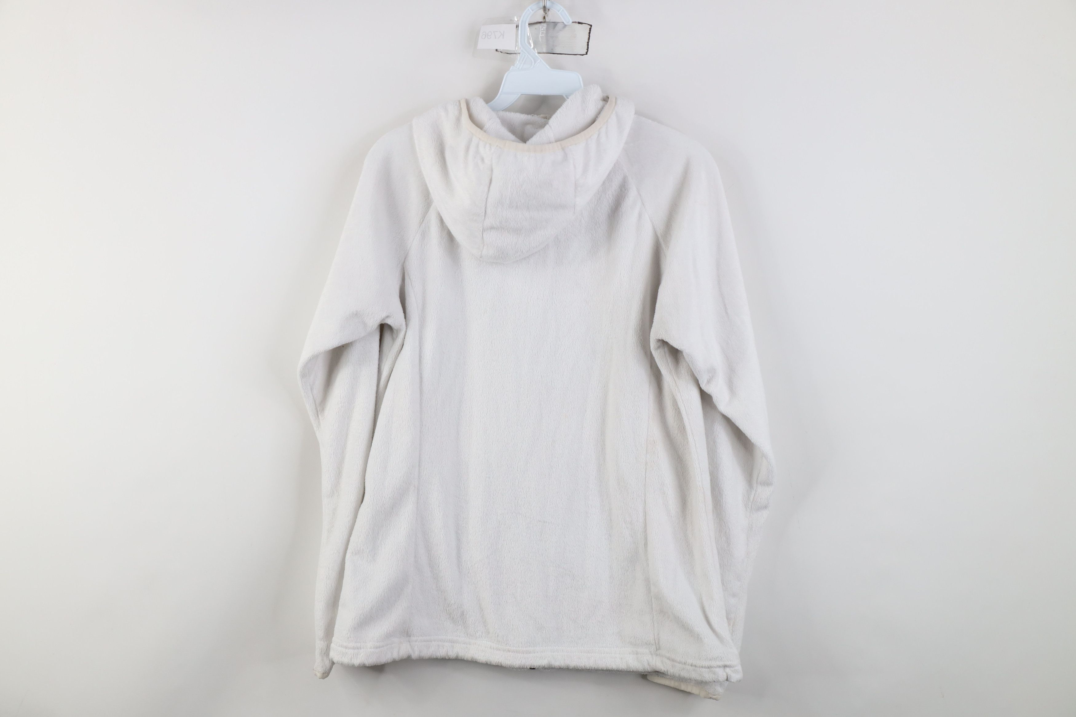Columbia Vintage Y2K Columbia Fleece Full Zip Hooded Jacket White Size M / US 6-8 / IT 42-44 - 13 Thumbnail