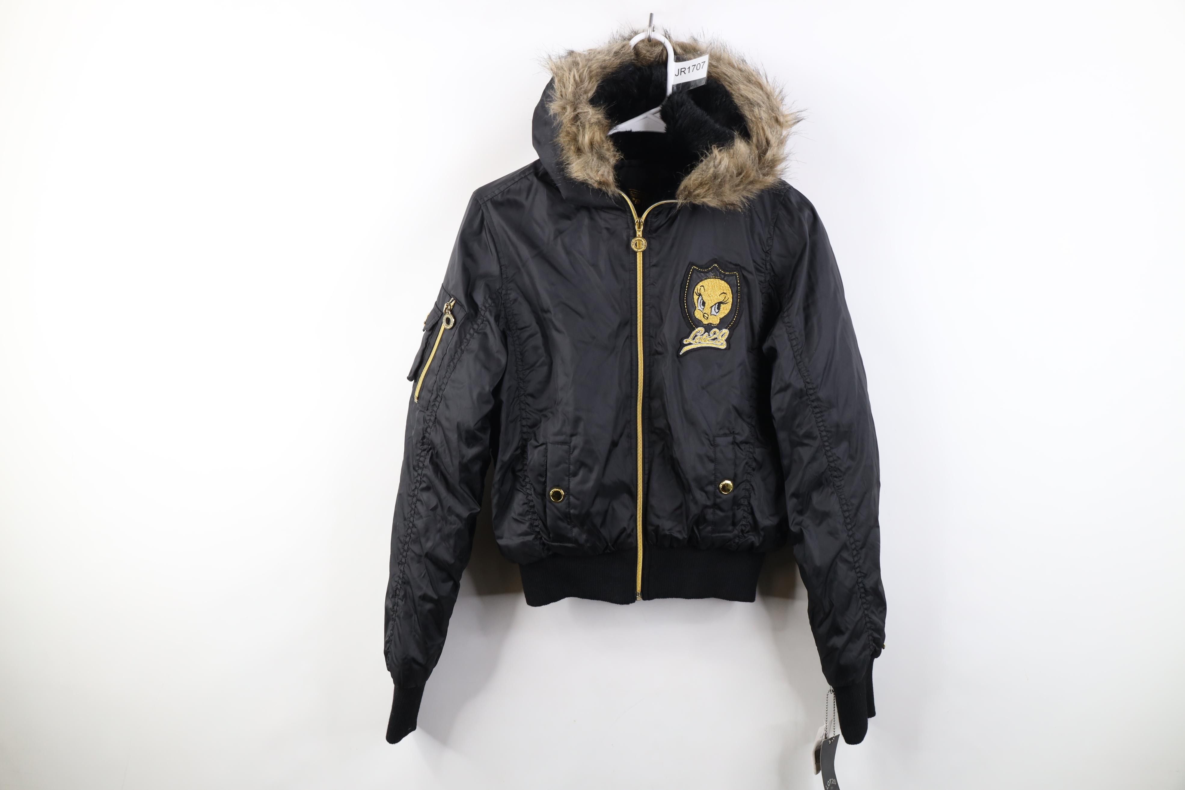 Vintage Deadstock Vintage Y2K Lot 29 Tweety Bird Hooded Jacket Size S / US 4 / IT 40 - 1 Thumbnail