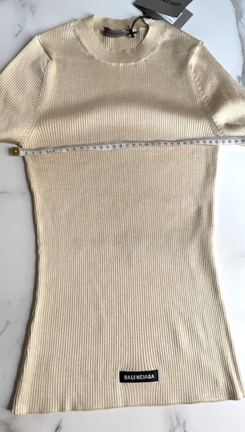 Balenciaga Balenciaga Ribbed Beige Sweater Size M / US 6-8 / IT 42-44 - 5 Thumbnail