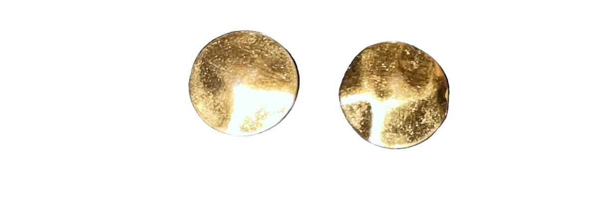 Vintage Vintage 80’s Monet Hammered Dome Earrings Size ONE SIZE - 6 Thumbnail