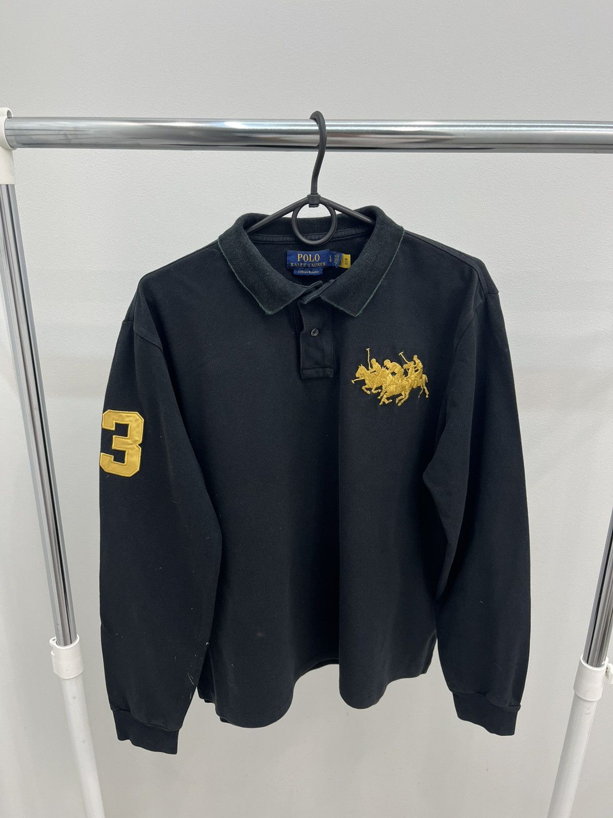 Polo Ralph Lauren Vintage Polo Ralph Lauren Rugby Big Logo 3 Polo Shirt Size US L / EU 52-54 / 3 - 2 Thumbnail