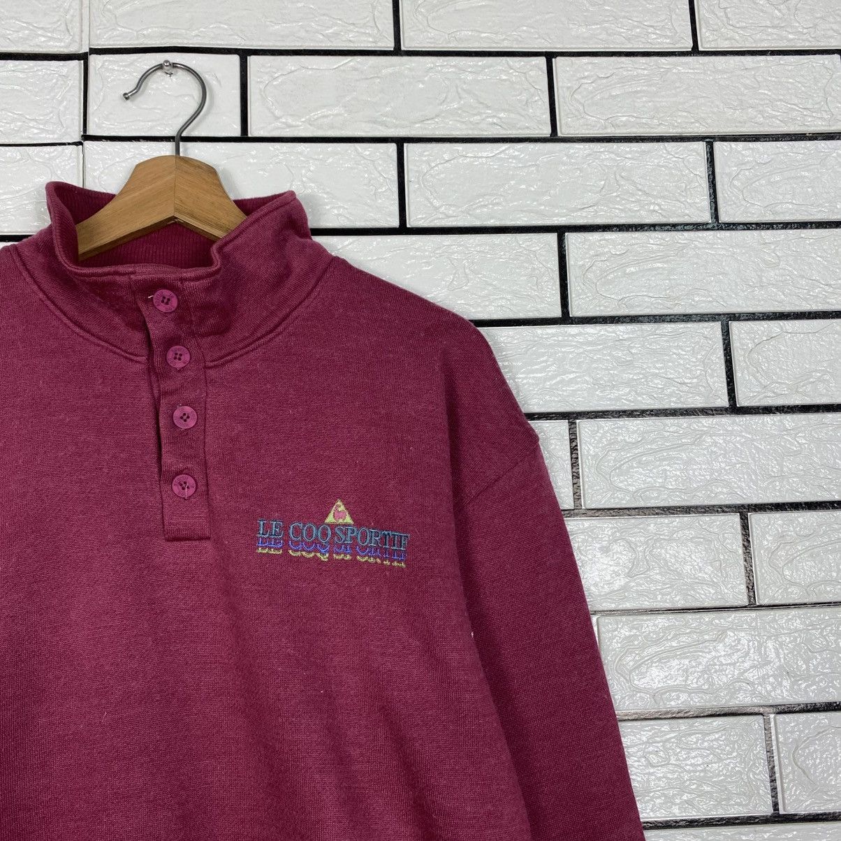 Japanese Brand Vintage Sweatshirt Le Coq Sportif Size US L / EU 52-54 / 3 - 7 Thumbnail