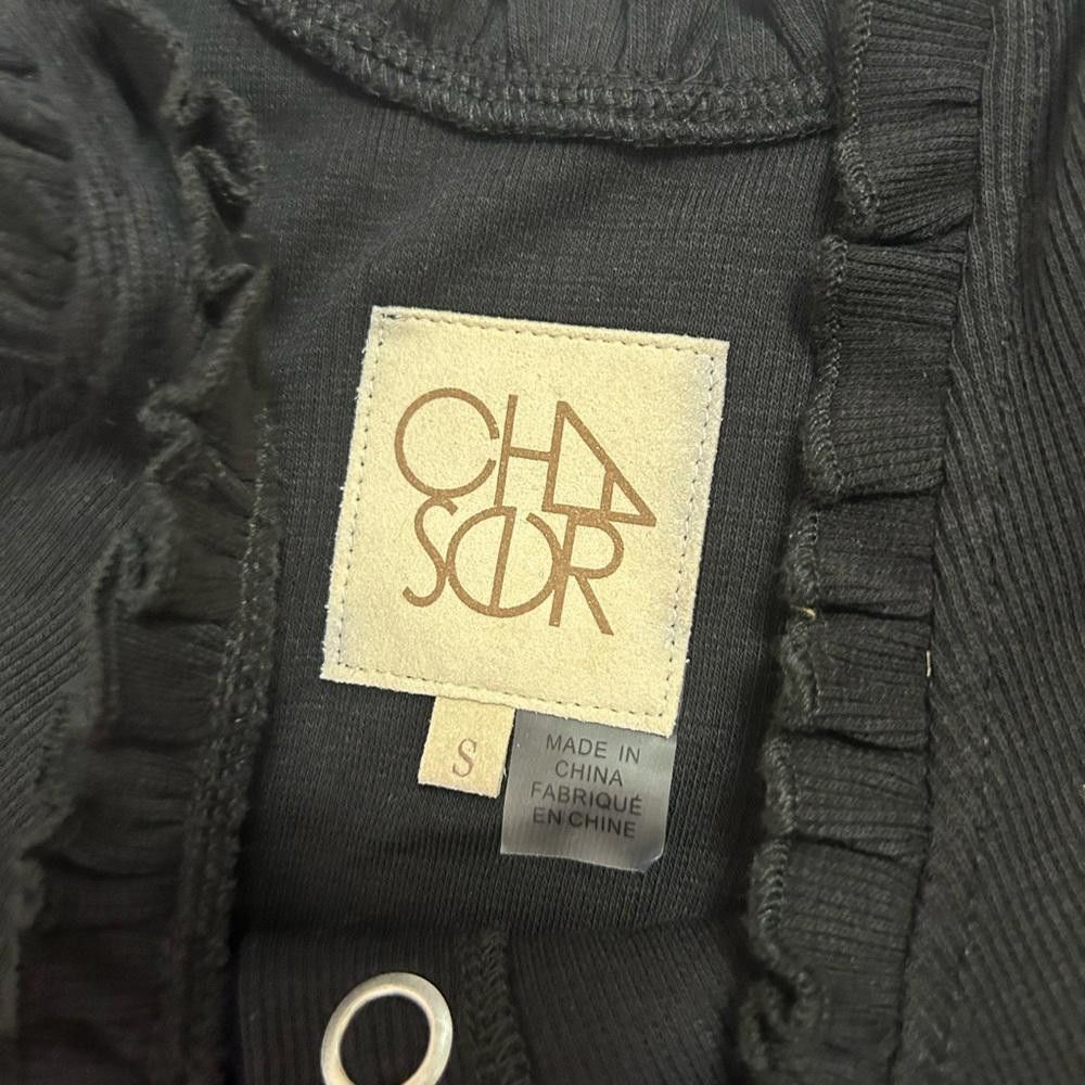 Chase Authentics Chaser l NWOT Black Ribbed Snap Button Tank Small Size S / US 4 / IT 40 - 5 Thumbnail